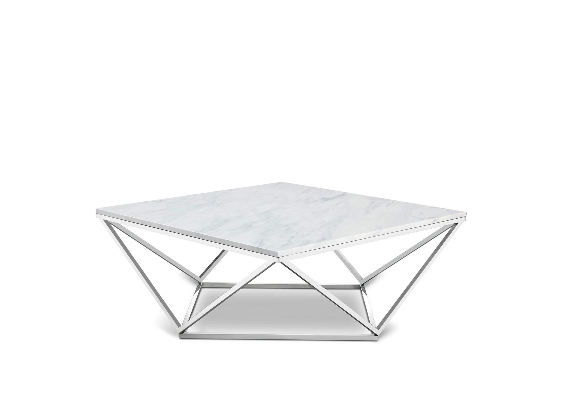 Skyler Chrome Coffee Table,Meridian Furniture