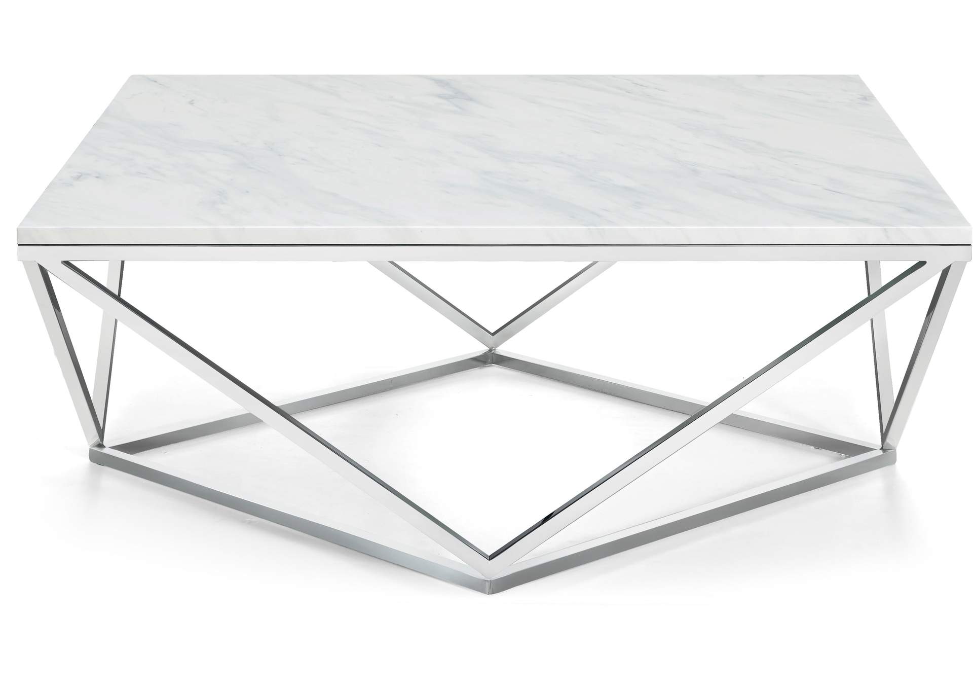 Skyler Chrome Coffee Table,Meridian Furniture