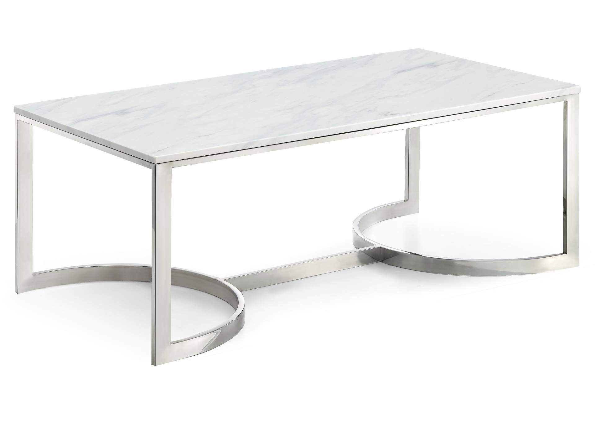 Copley Chrome Coffee Table,Meridian Furniture