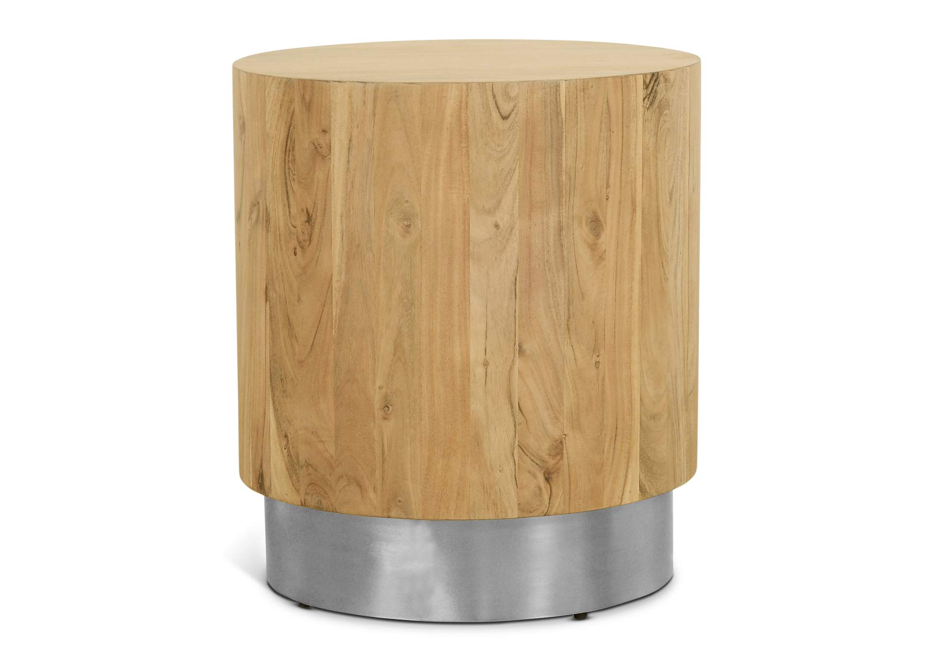 Acacia Chrome End Table,Meridian Furniture