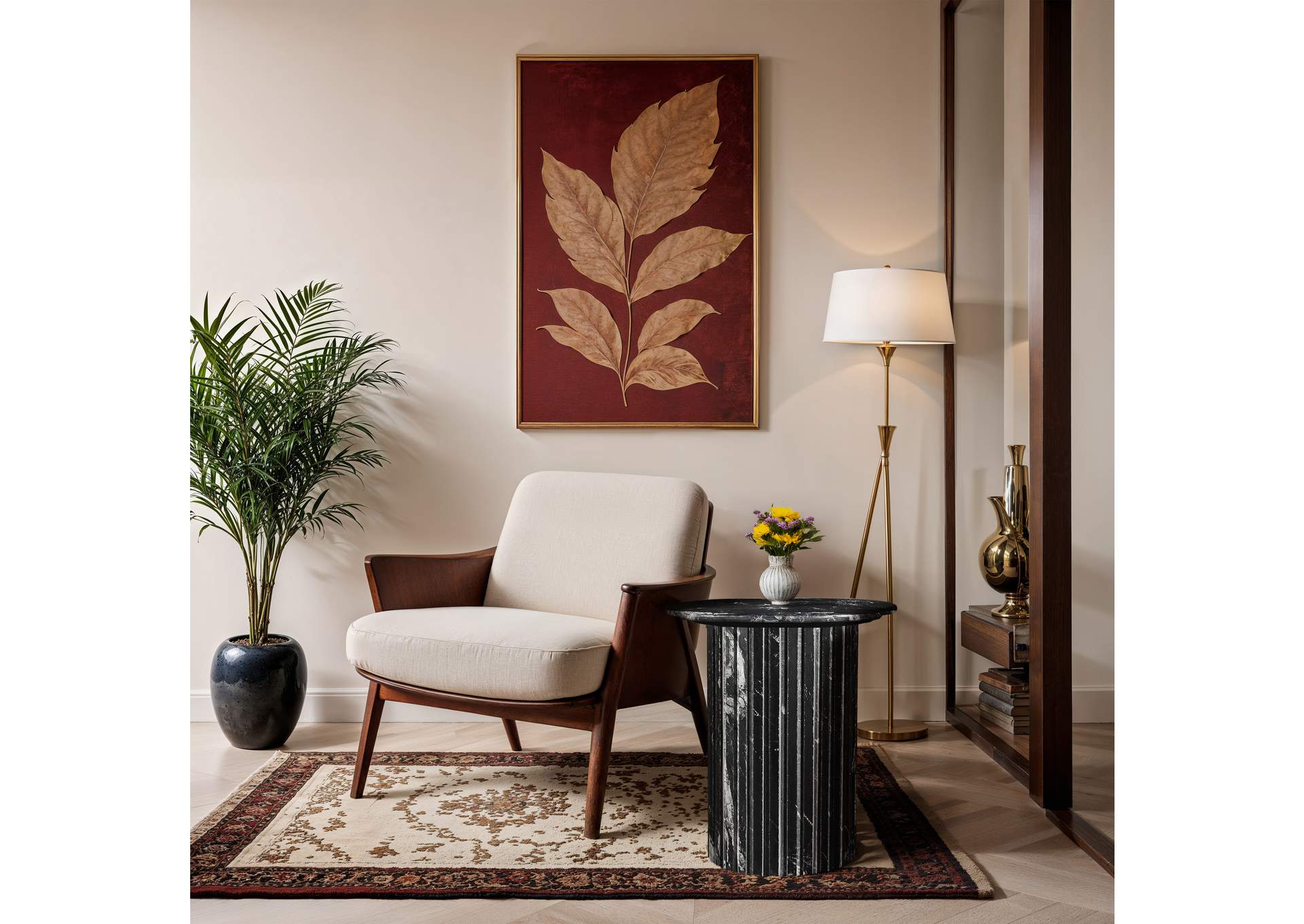 Genoa Black End Table,Meridian Furniture