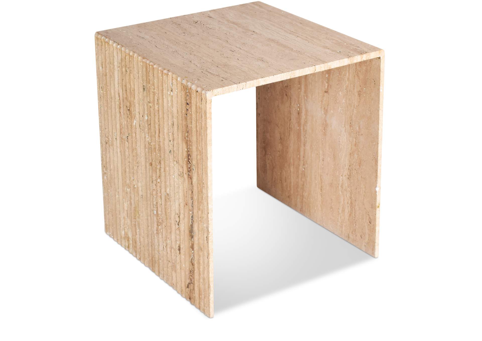 Lucca Beige End Table,Meridian Furniture