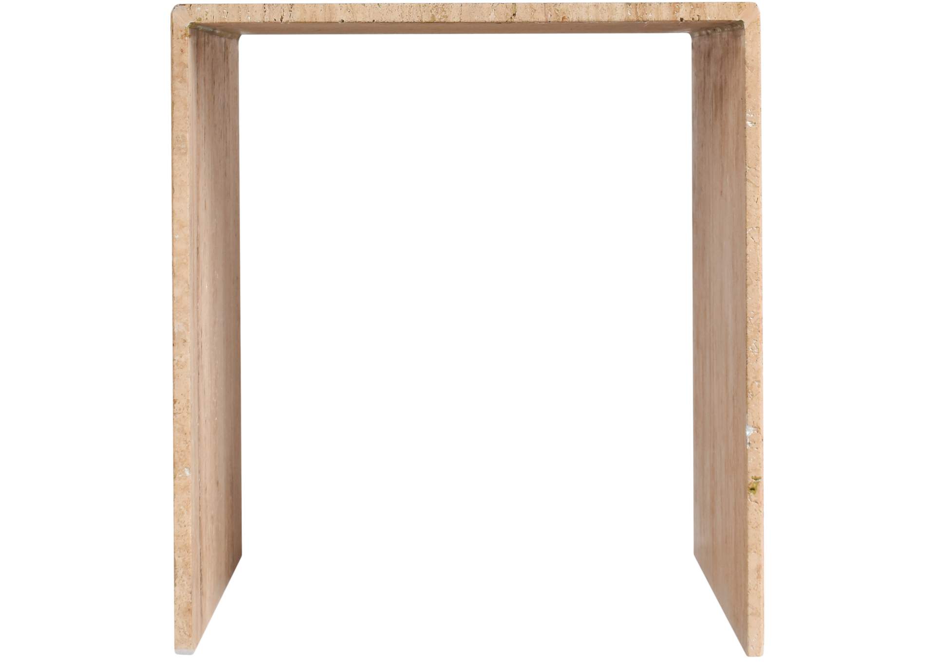 Lucca Beige End Table,Meridian Furniture