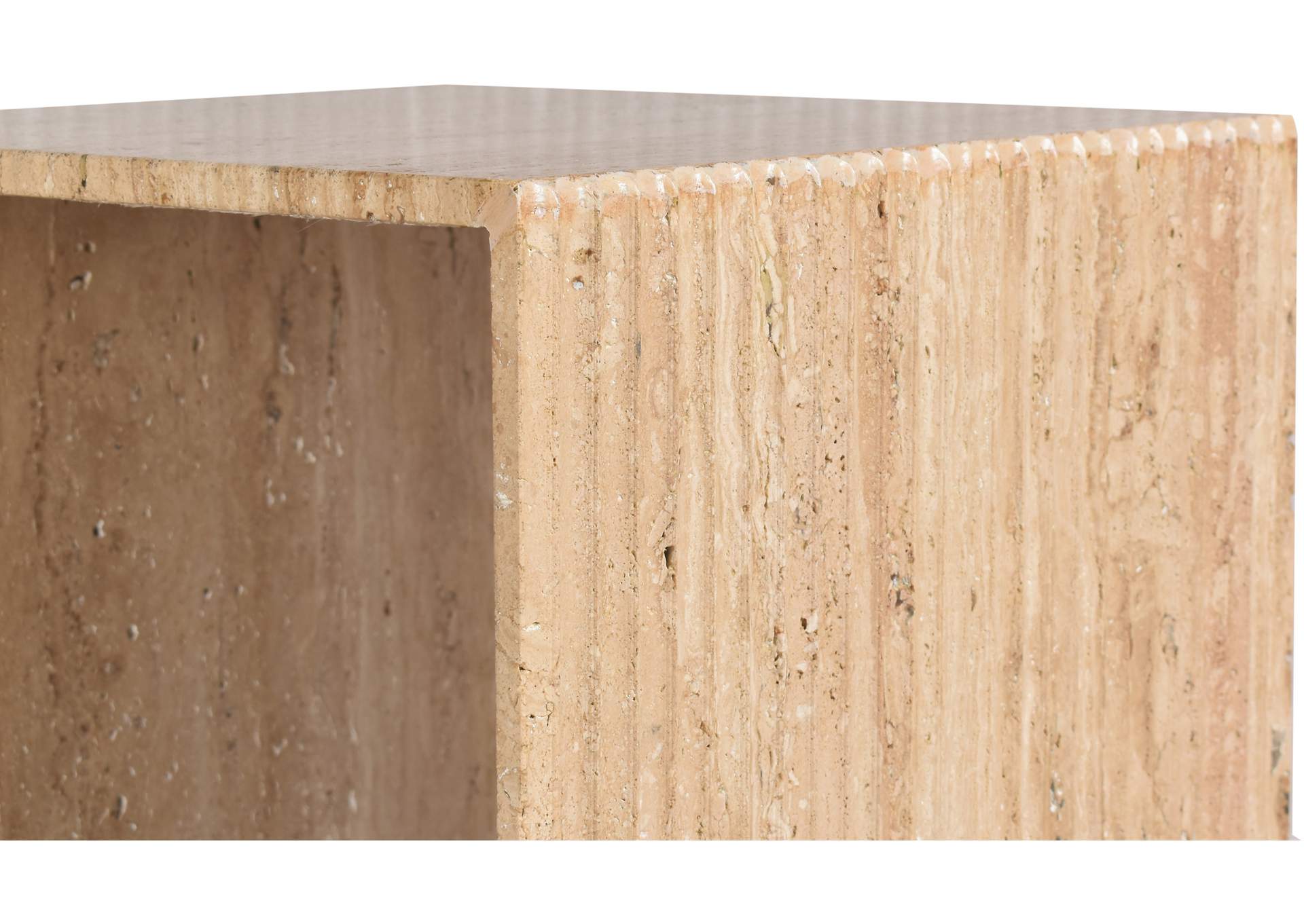 Lucca Beige End Table,Meridian Furniture