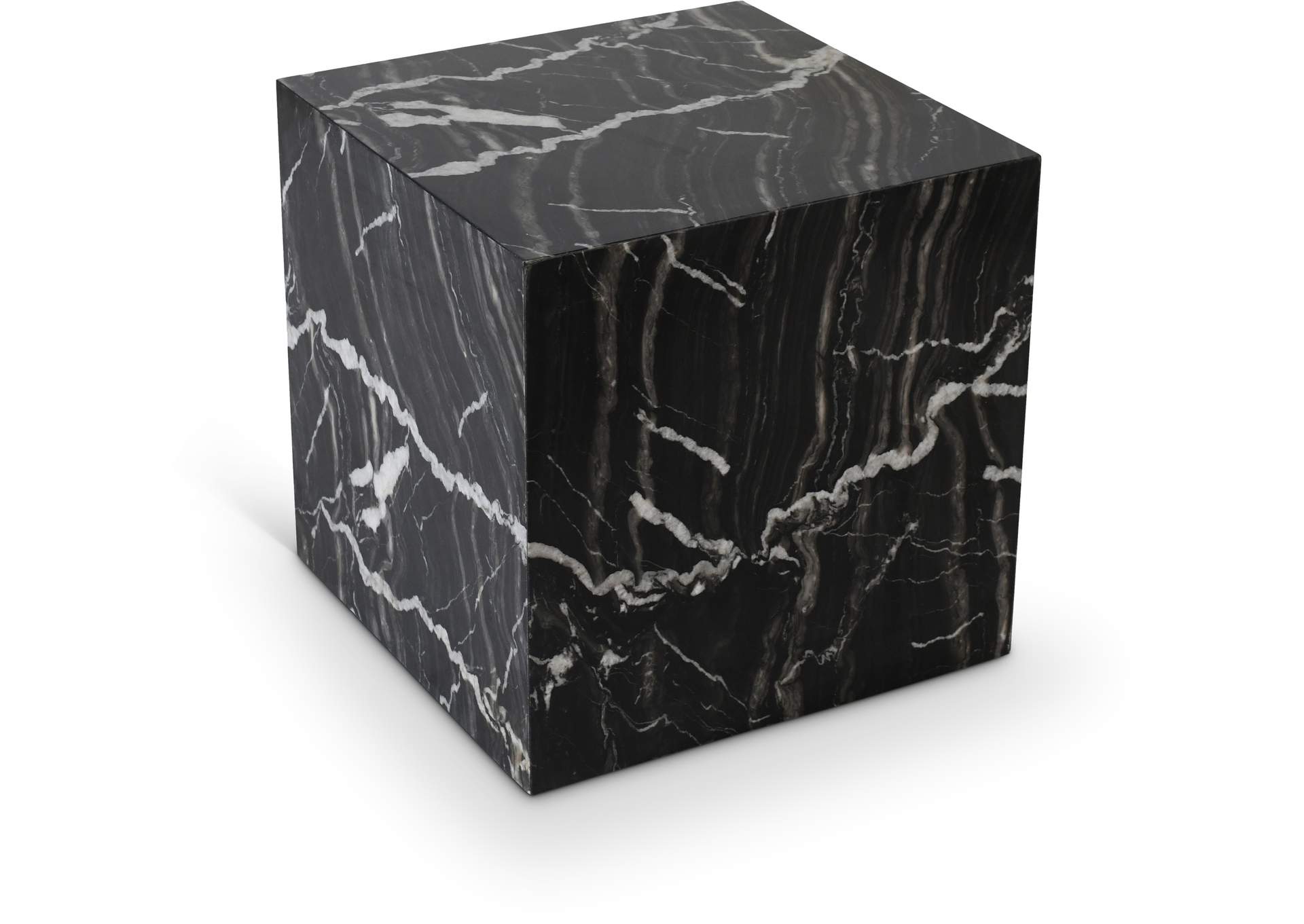 Bolzano Black End Table,Meridian Furniture