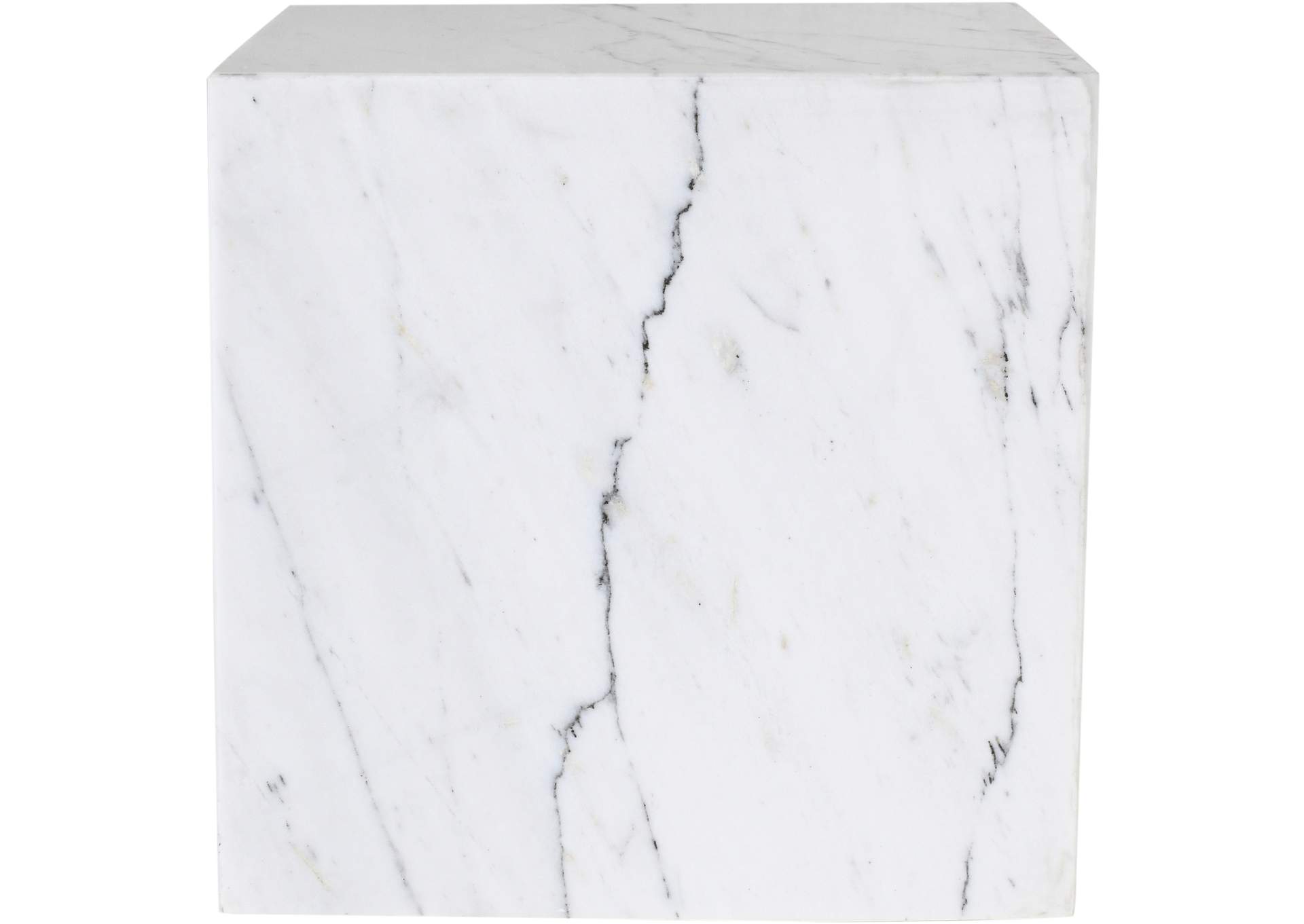Bolzano White End Table,Meridian Furniture