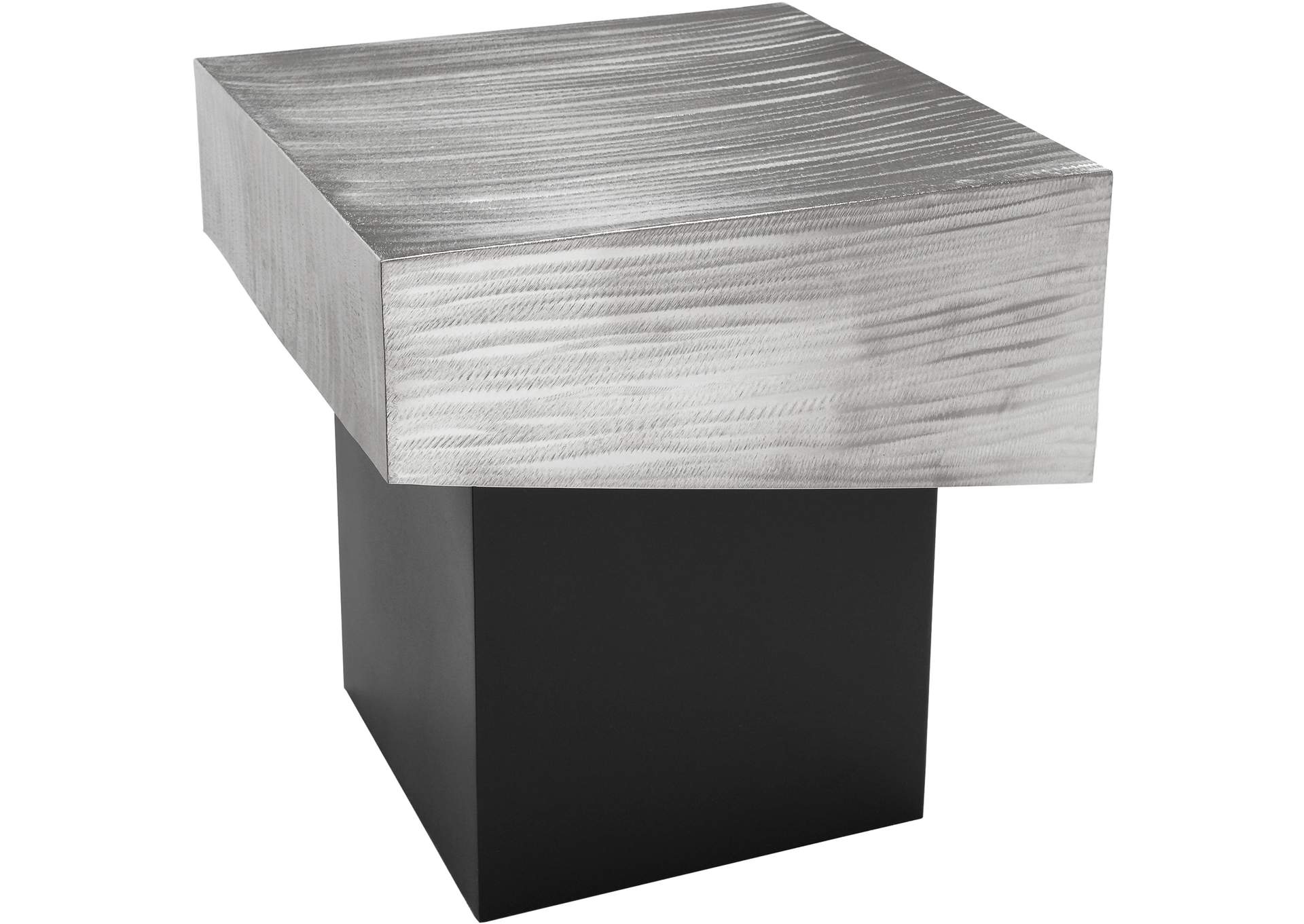 Palladium Silver End Table,Meridian Furniture