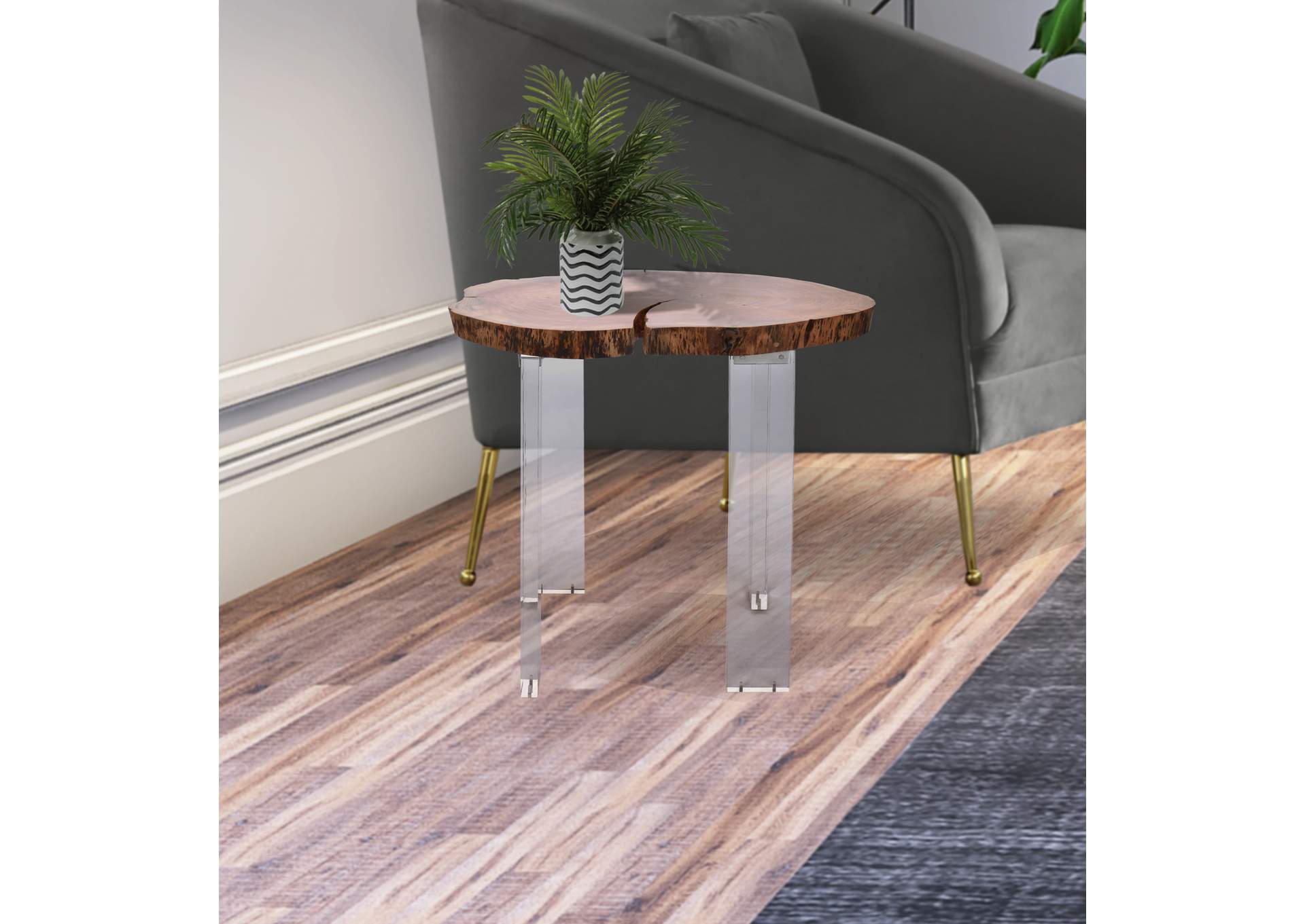 Woodland Natural Wood End Table,Meridian Furniture