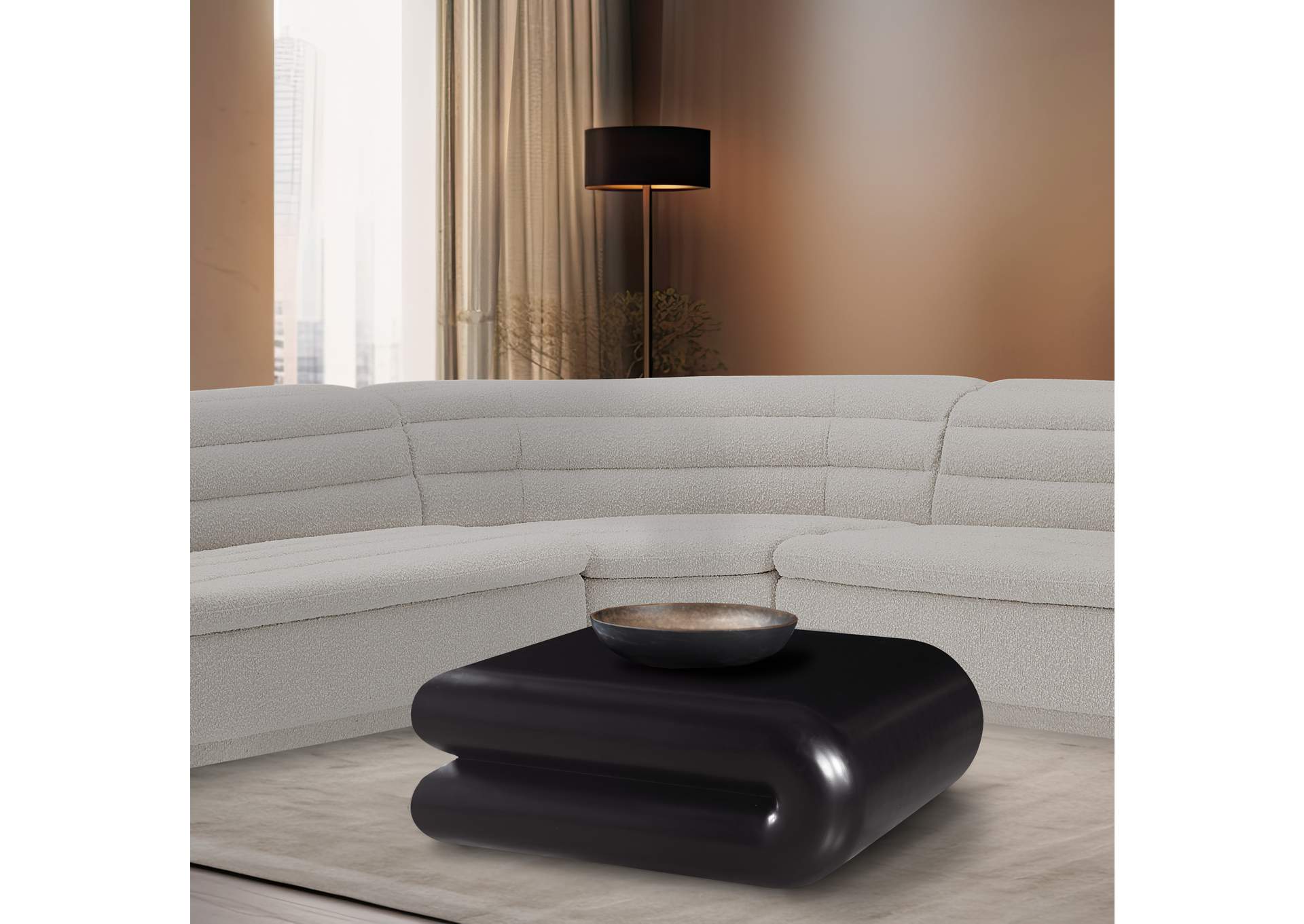 Enigma Black Coffee Table,Meridian Furniture