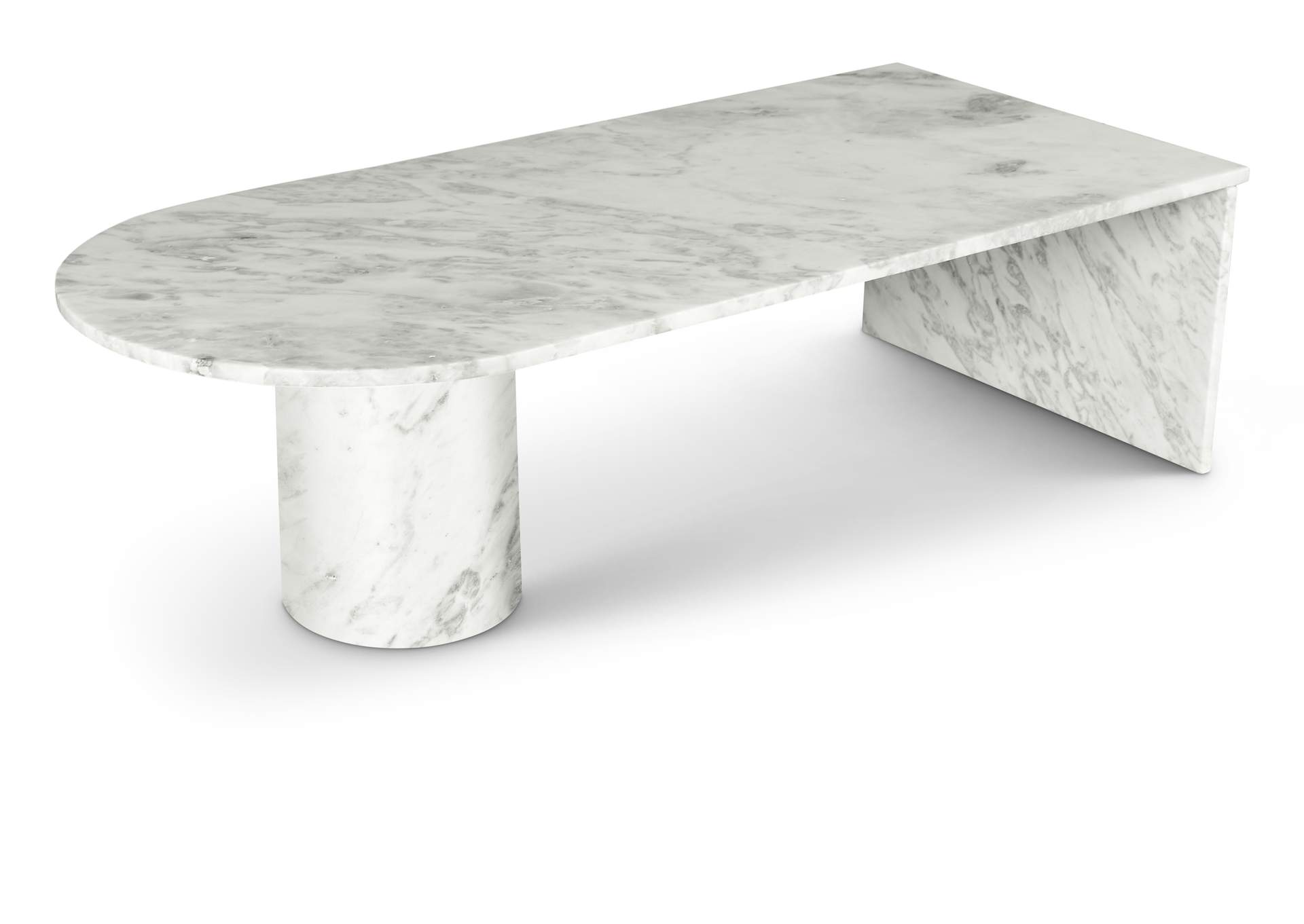 Salerno White Coffee Table,Meridian Furniture