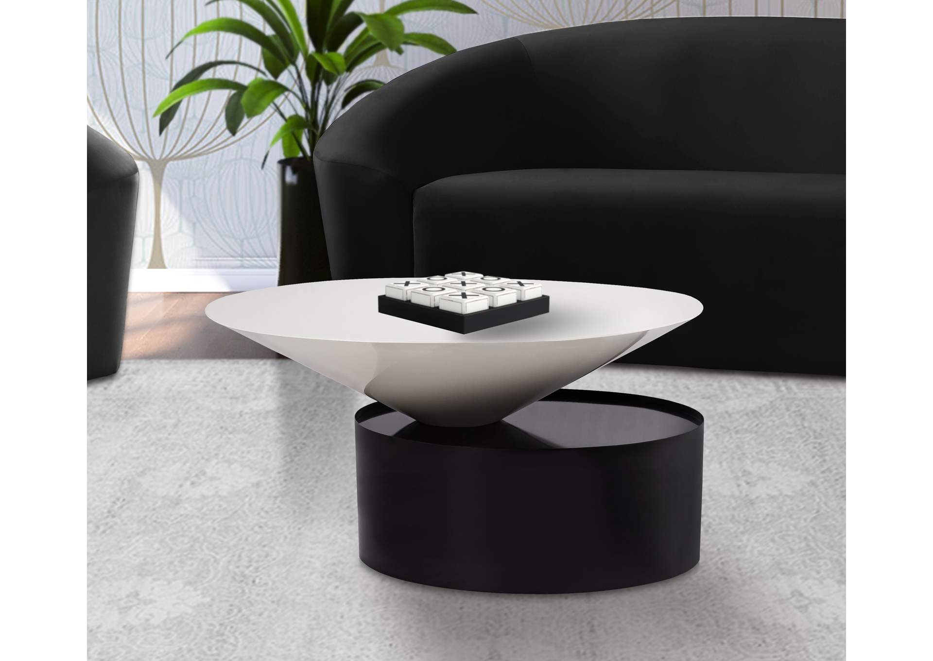 Damon White Coffee Table,Meridian Furniture