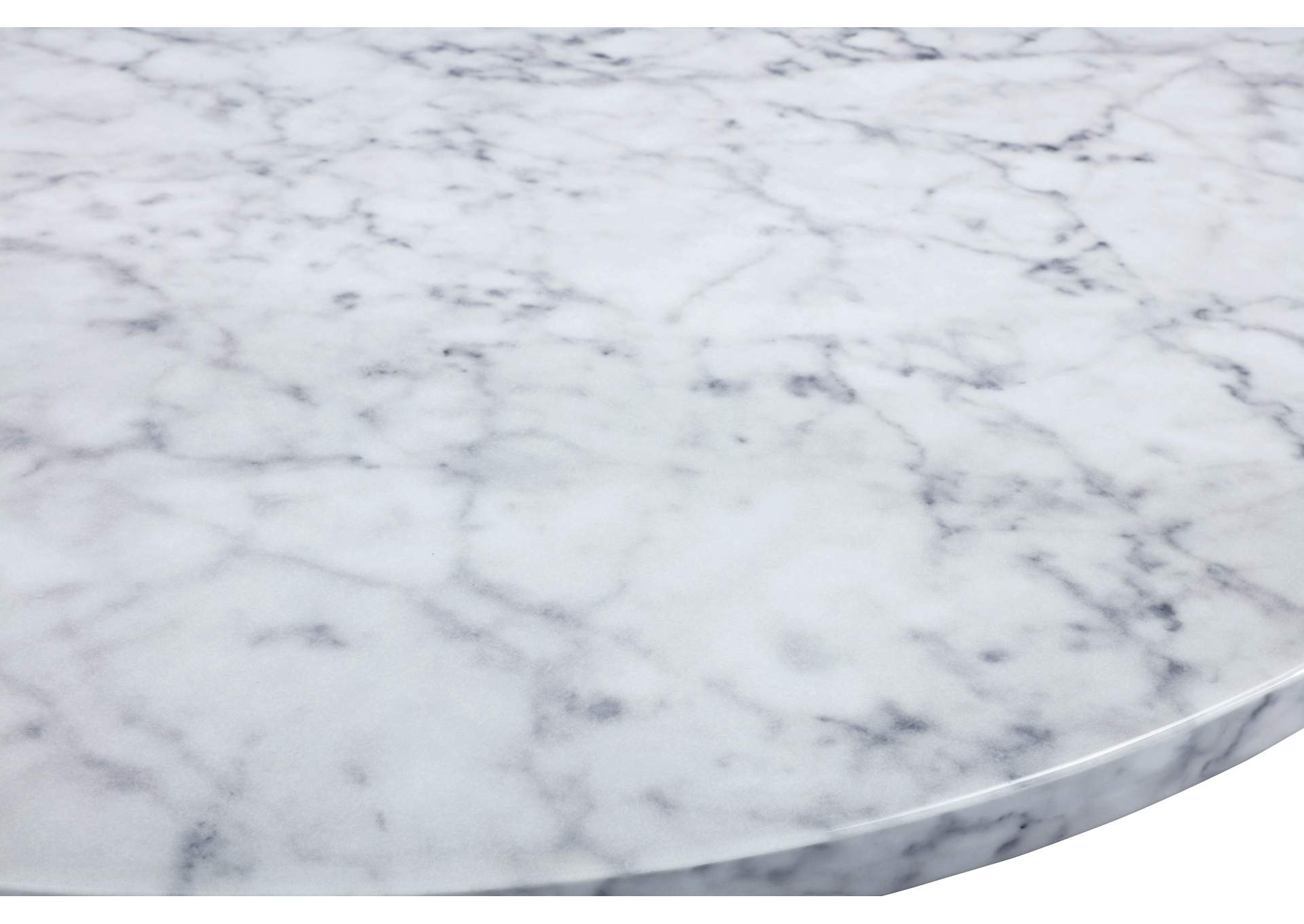 Omni White Faux Marble Coffee Table,Meridian Furniture