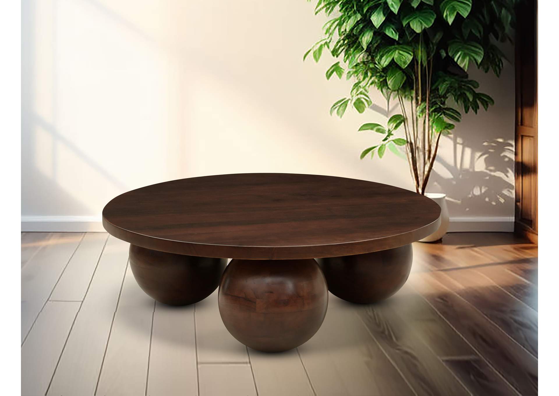 Spherical Brown Coffee Table,Meridian Furniture