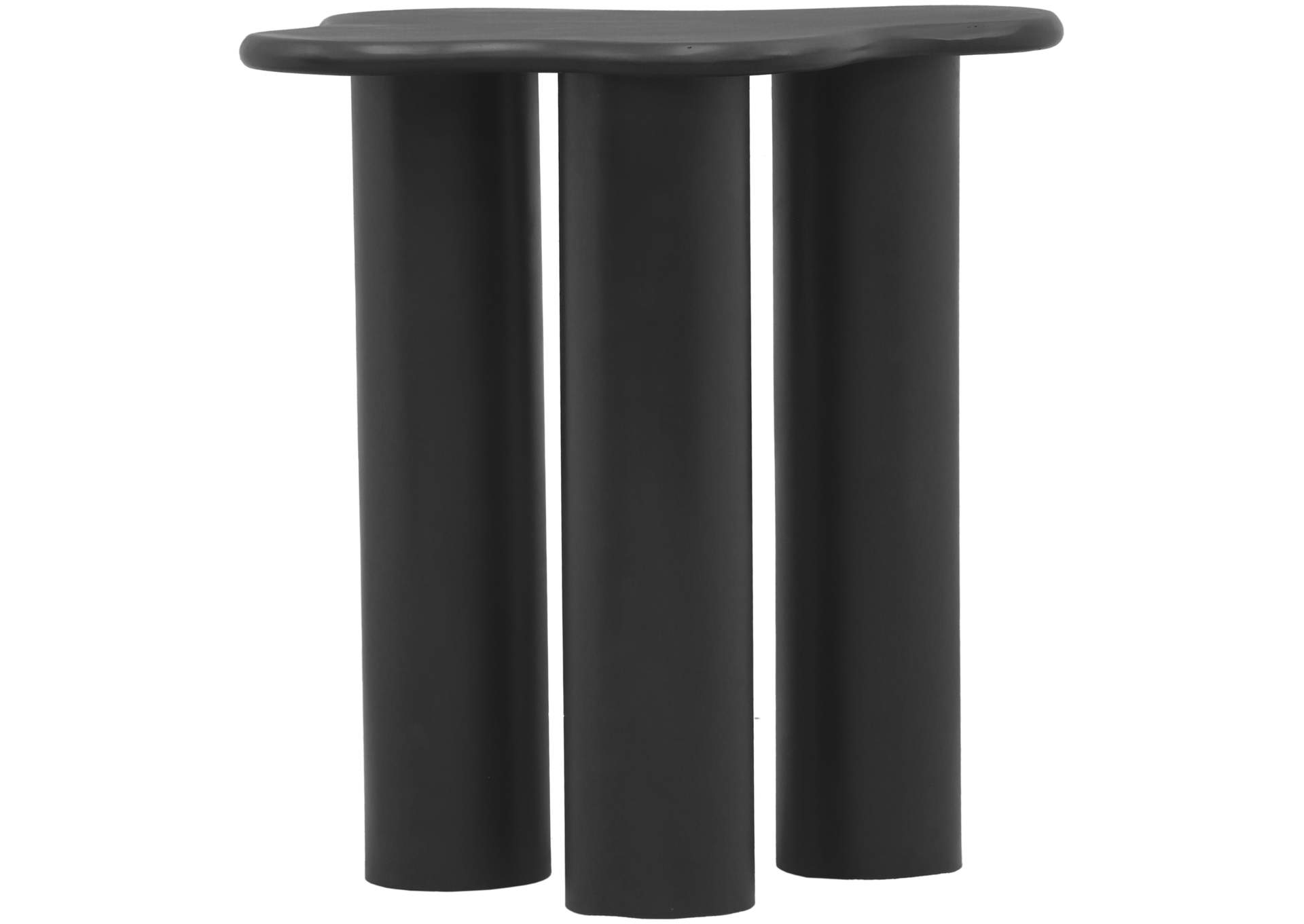 Romaine Black End Table,Meridian Furniture