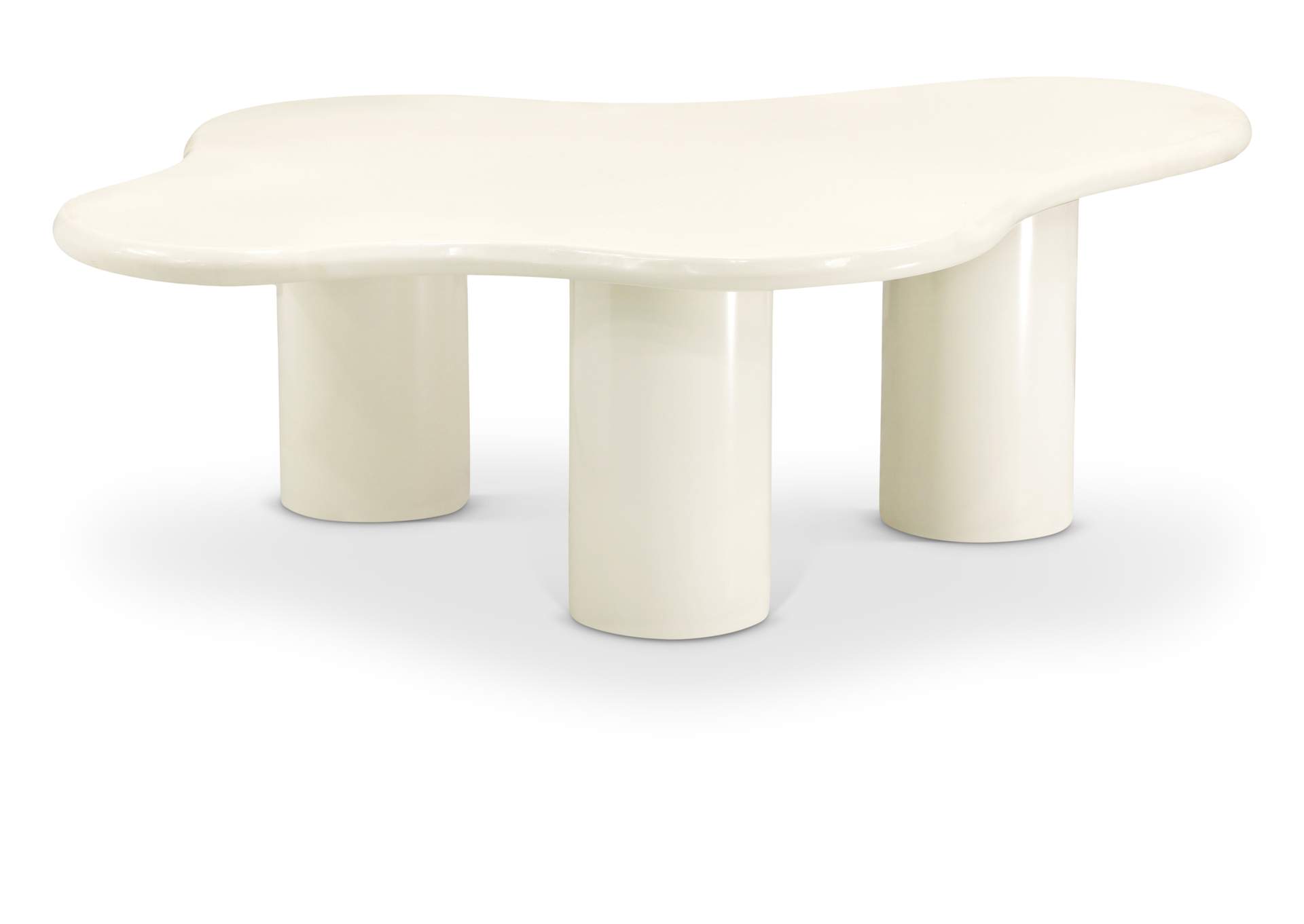 Romaine Cream Coffee Table,Meridian Furniture