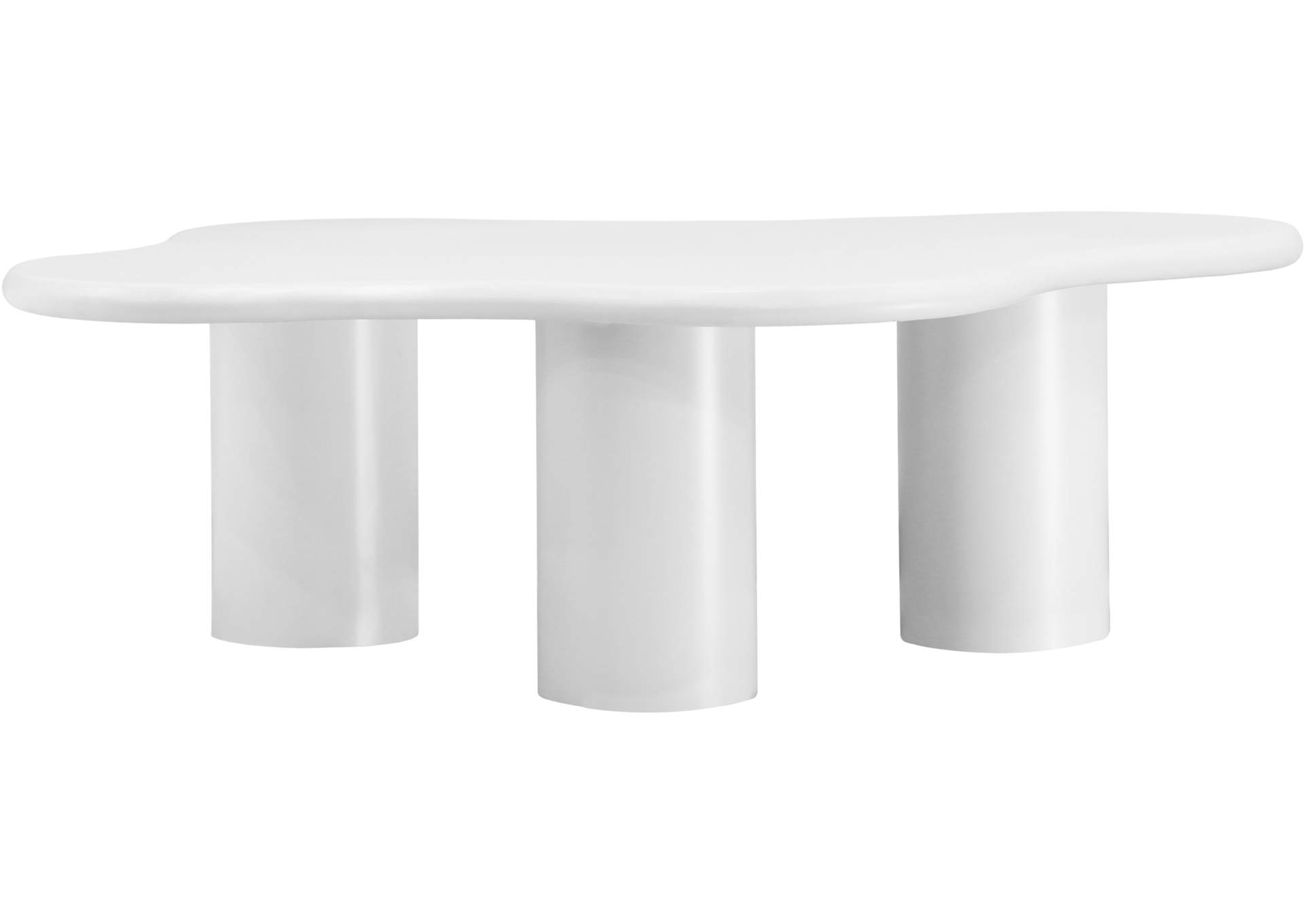 Romaine White Coffee Table,Meridian Furniture