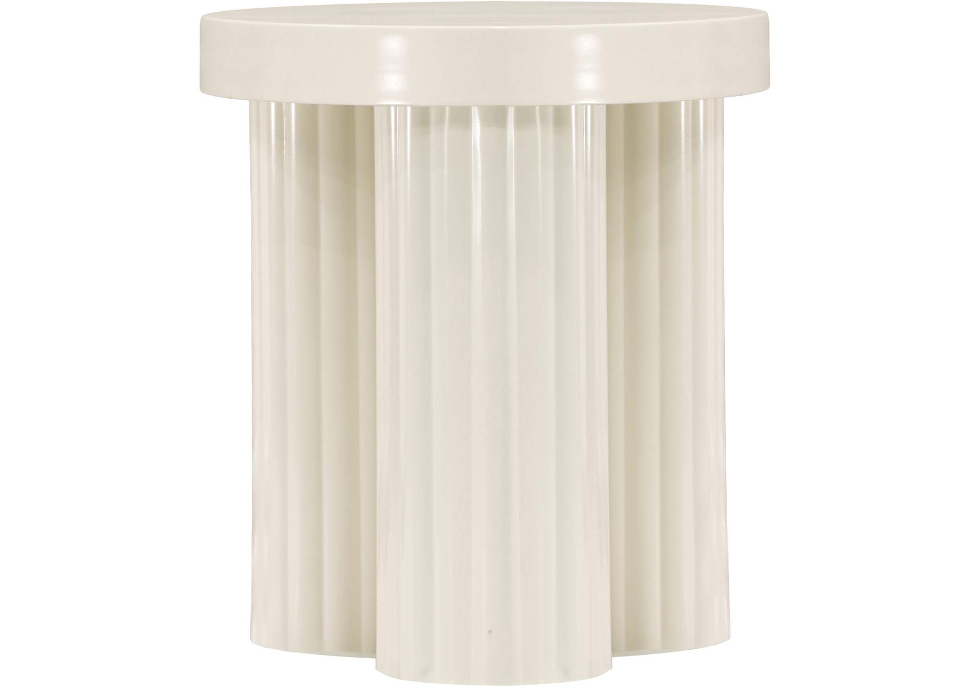 Rhodes Cream End Table,Meridian Furniture