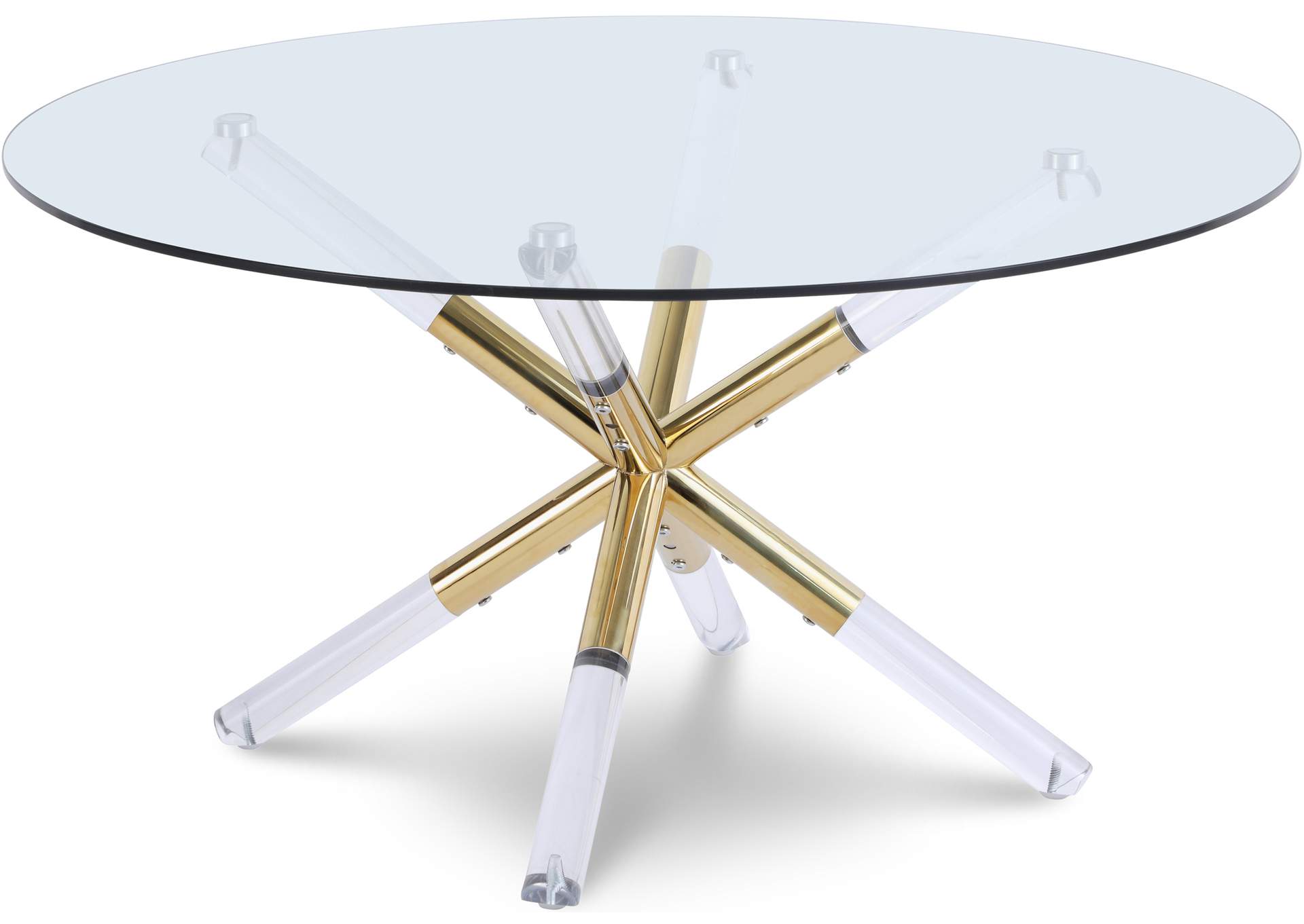 Mercury Acrylic - Gold Coffee Table,Meridian Furniture