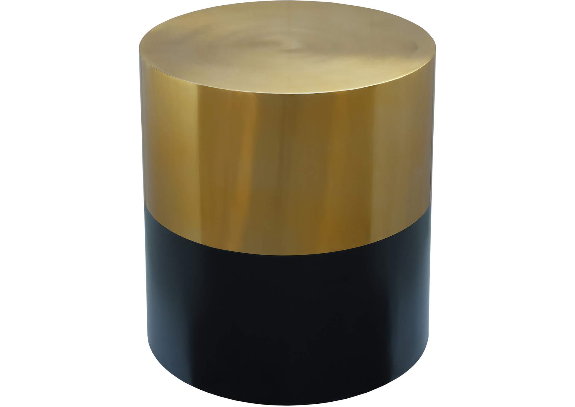 Sun Black - Gold End Table,Meridian Furniture