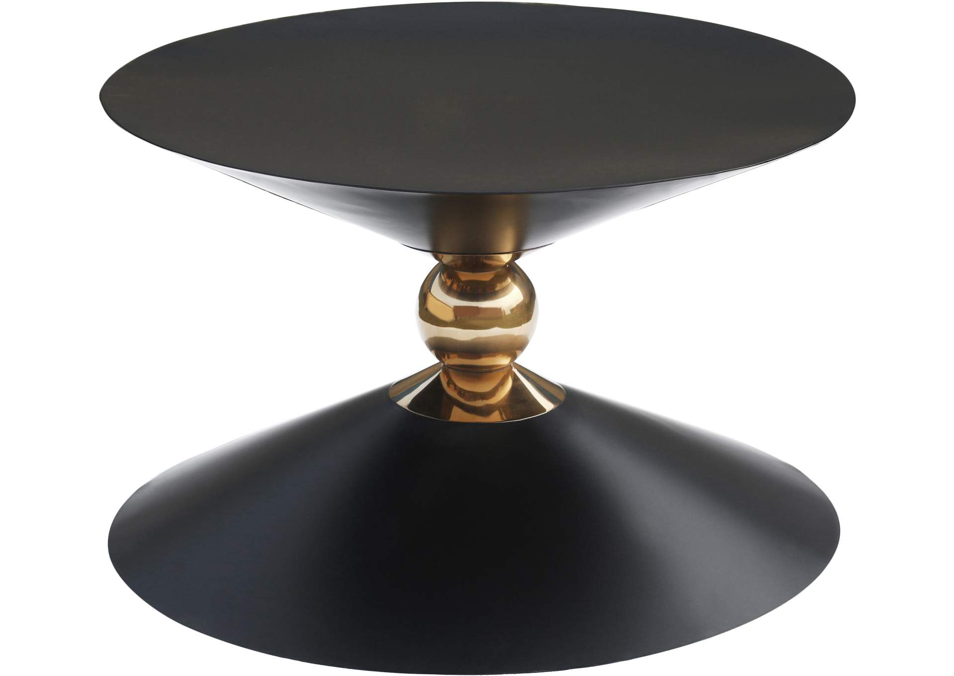 Malia Black - Gold Coffee Table,Meridian Furniture