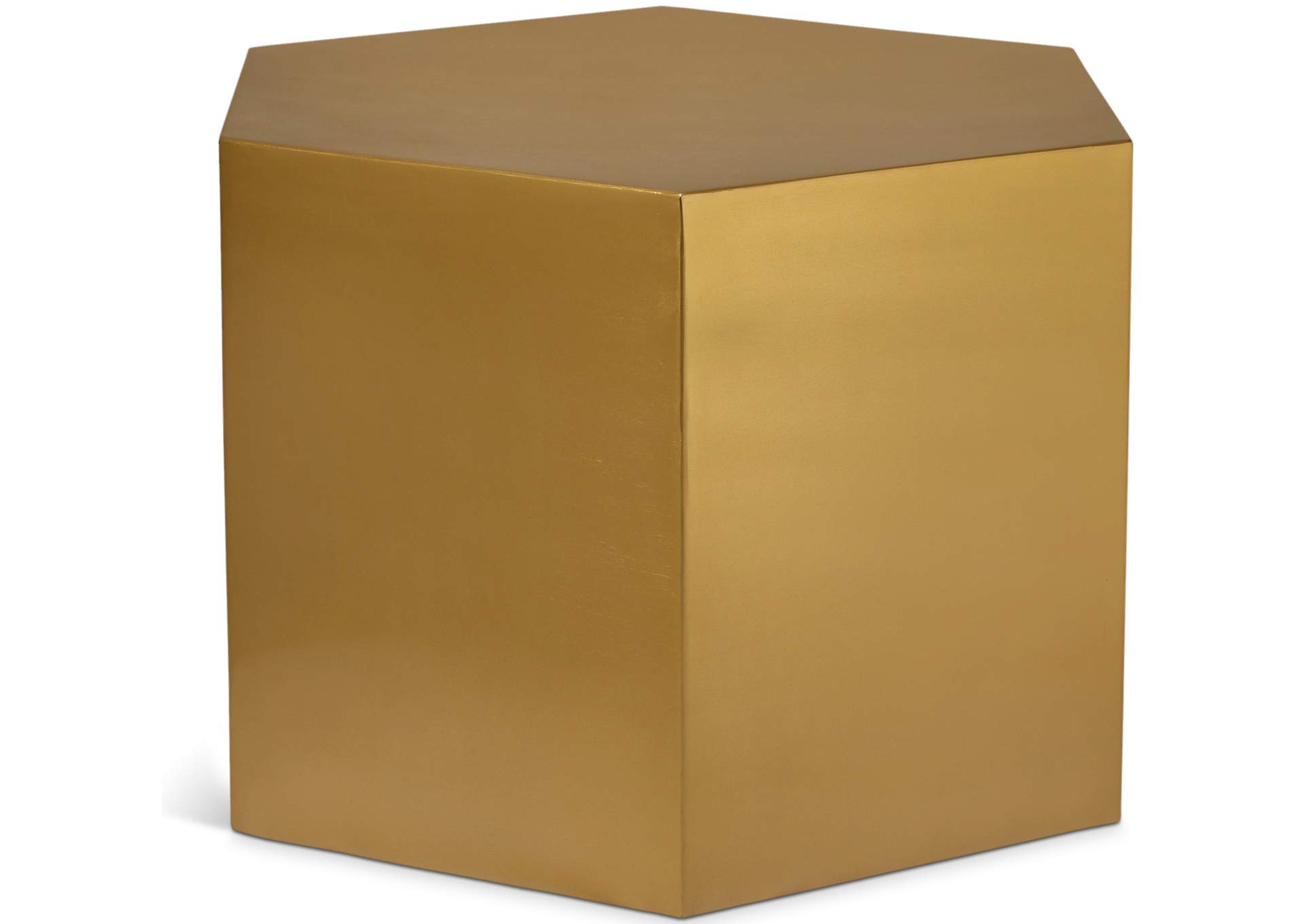 Hexagon Brushed Gold Coffee Table,Meridian Furniture