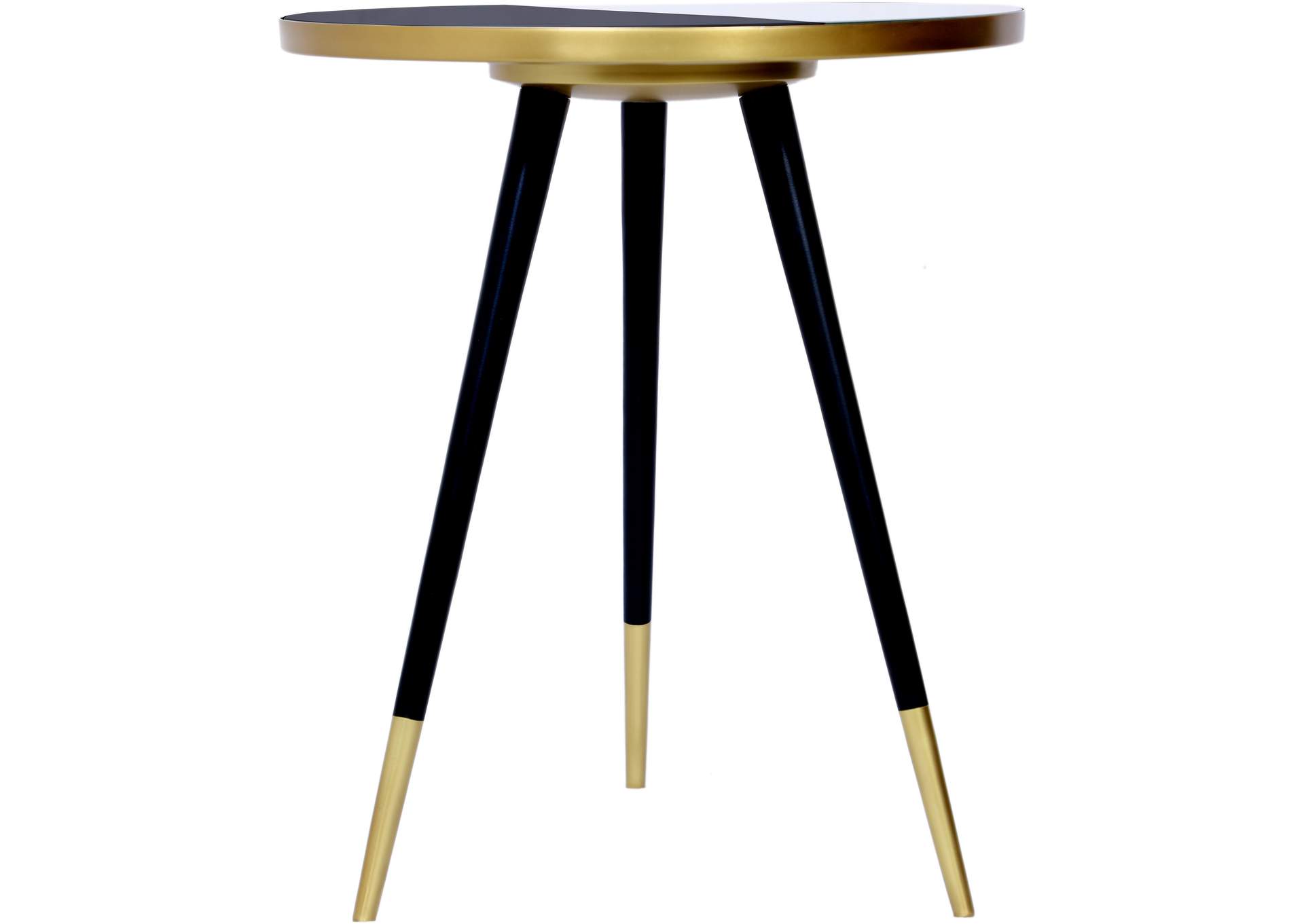 Reflection Gold - Black End Table,Meridian Furniture