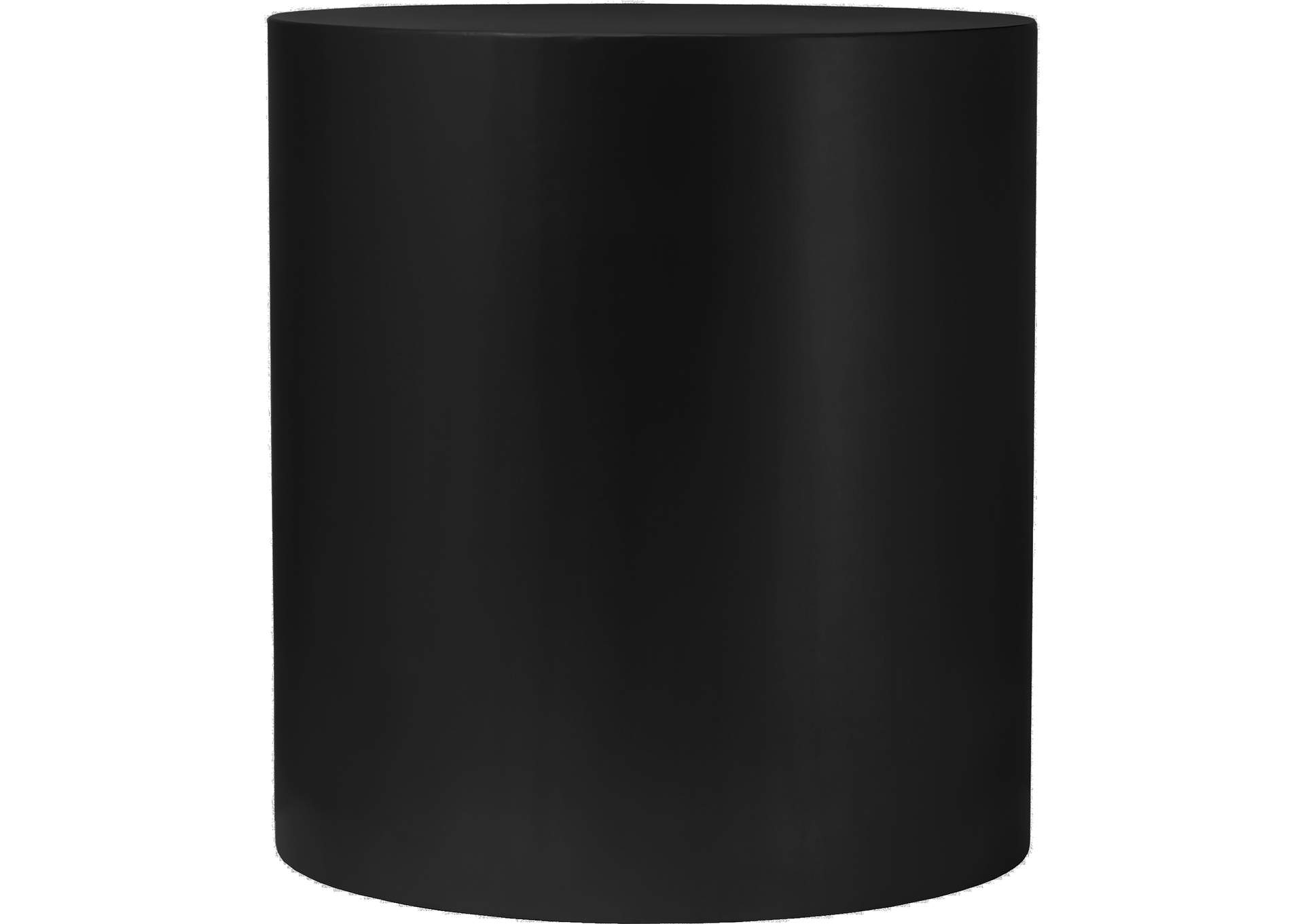 Cylinder Matte Black End Table,Meridian Furniture