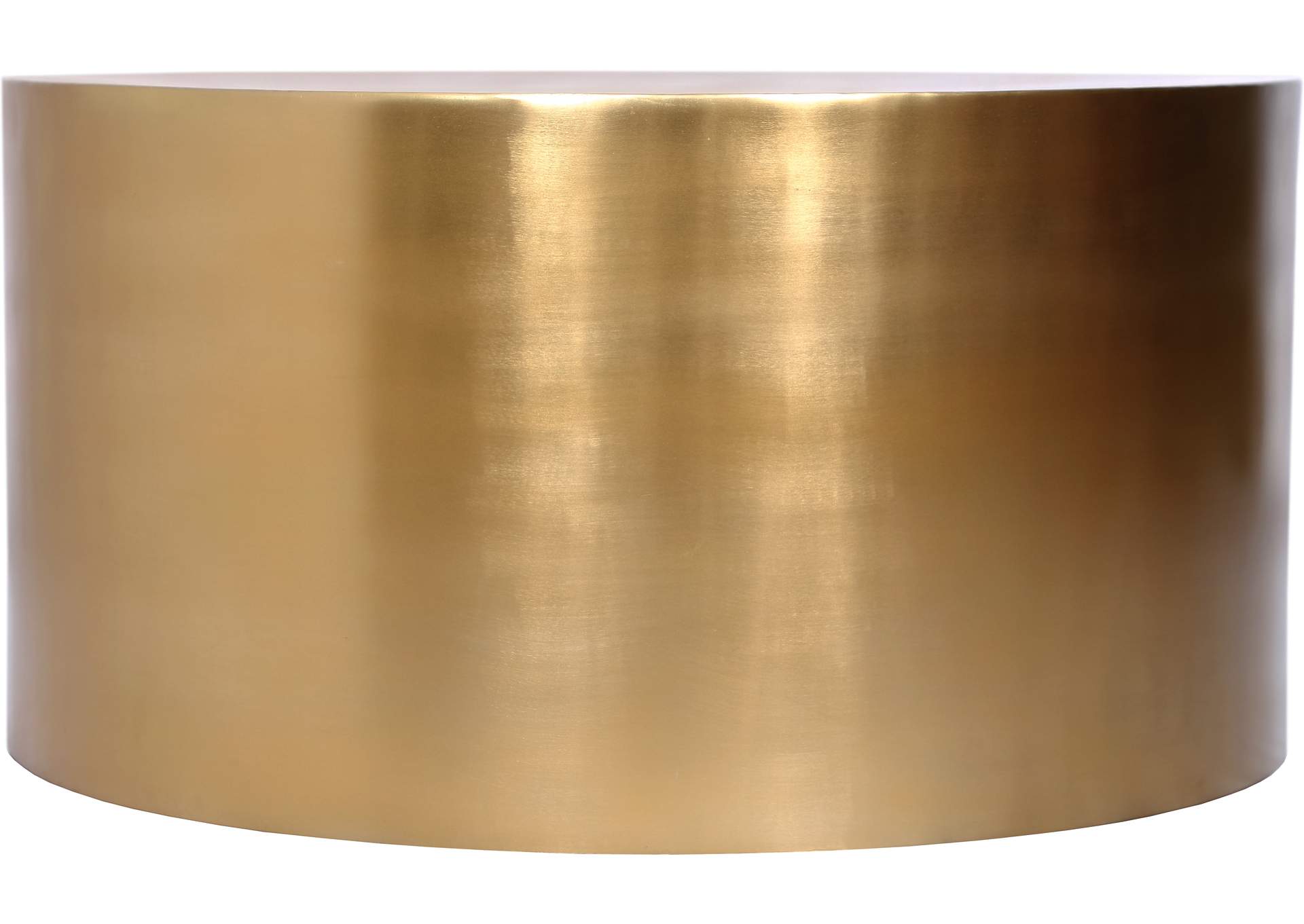 Cylinder Brushed Gold Coffee Table,Meridian Furniture