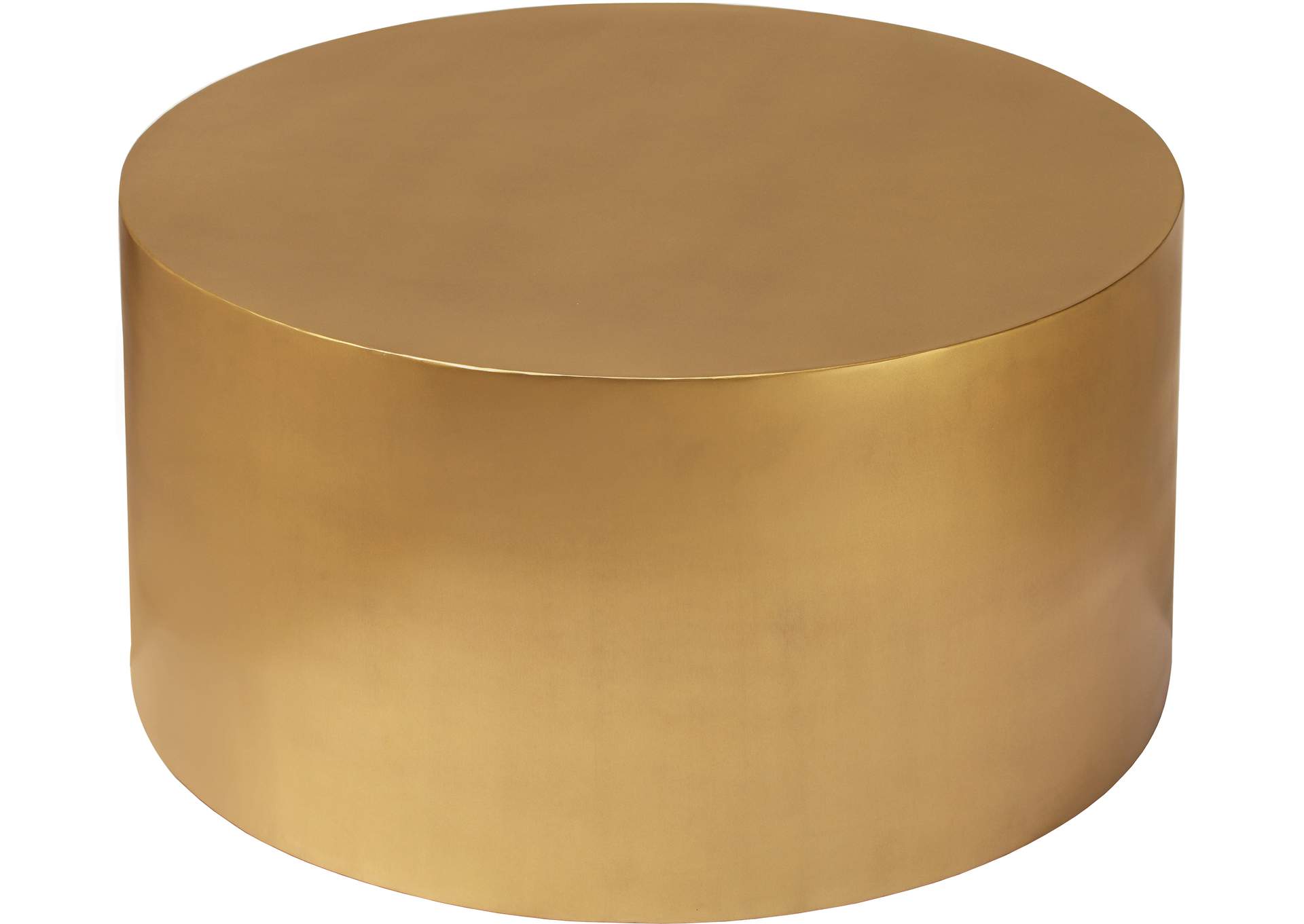 Cylinder Brushed Gold Coffee Table,Meridian Furniture