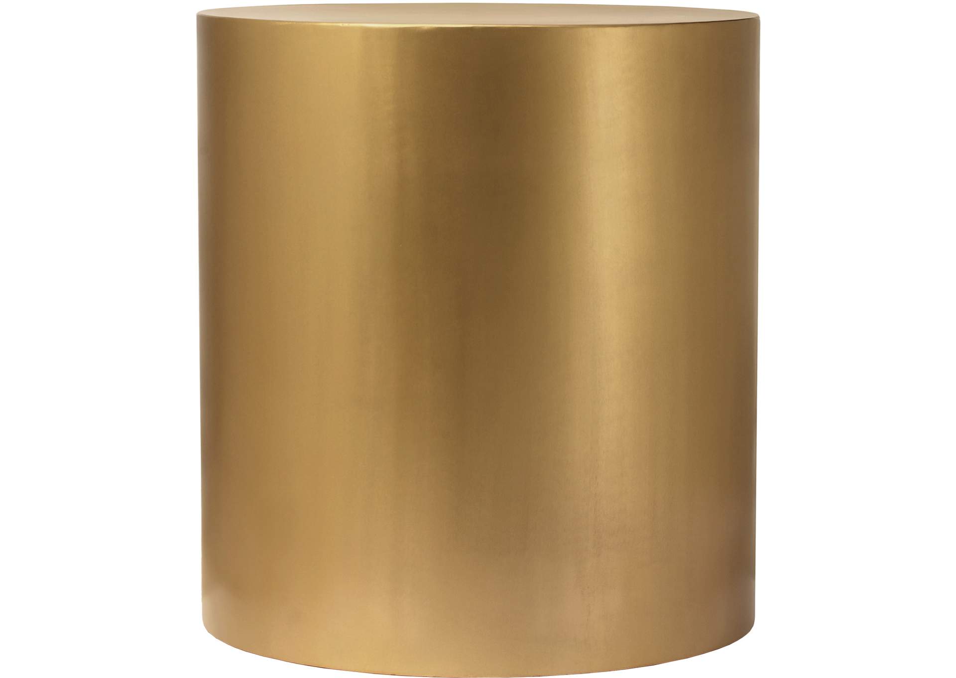 Cylinder Brushed Gold End Table,Meridian Furniture