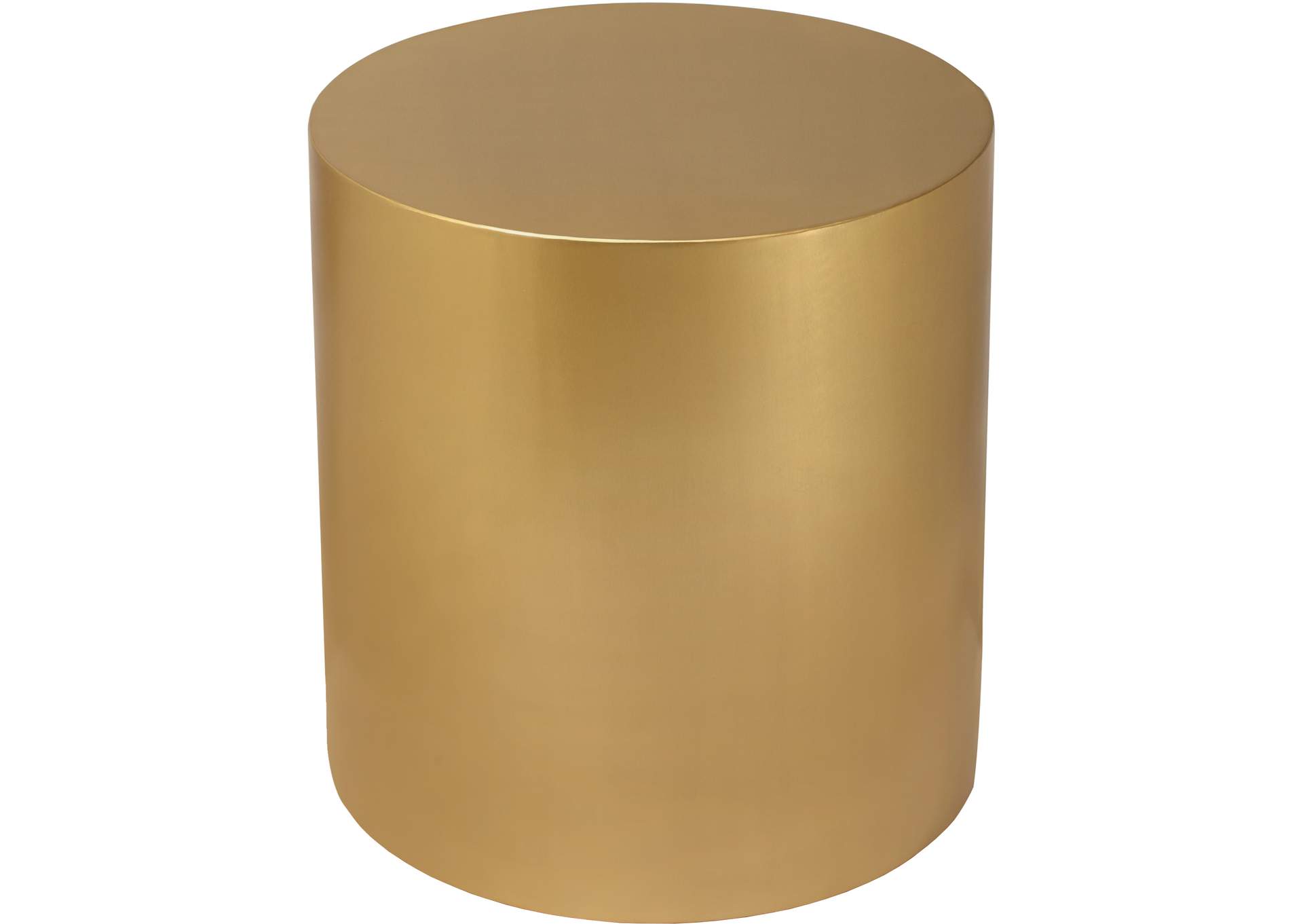 Cylinder Brushed Gold End Table,Meridian Furniture