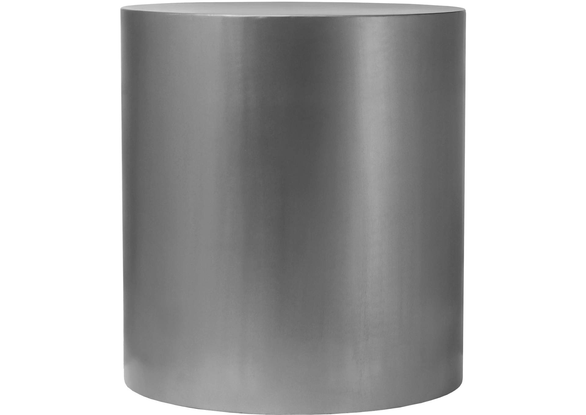 Cylinder Brushed Chrome End Table,Meridian Furniture