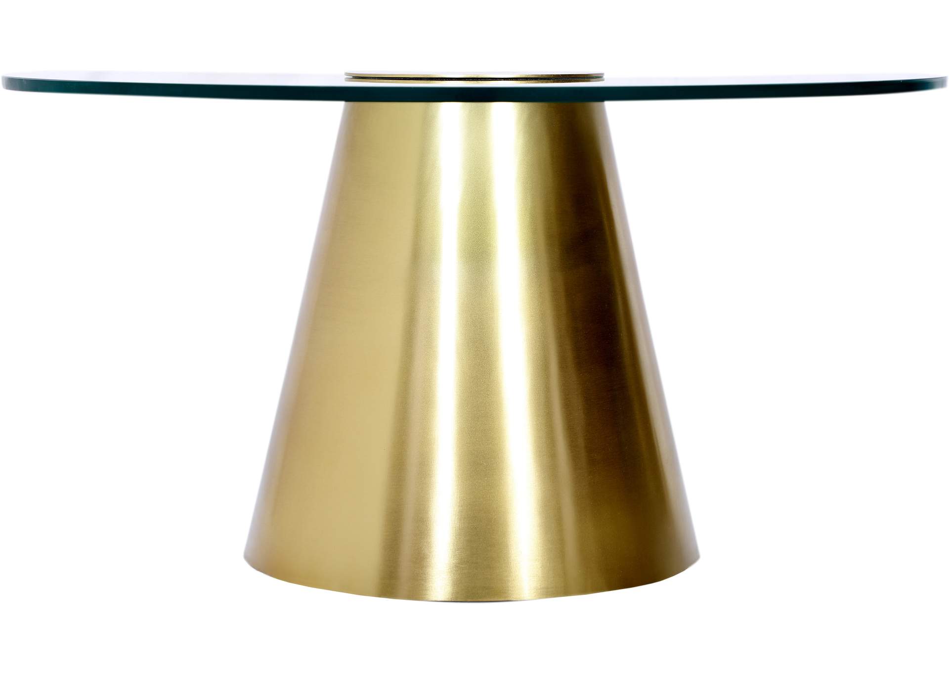 Glassimo Brushed Gold Coffee Table,Meridian Furniture