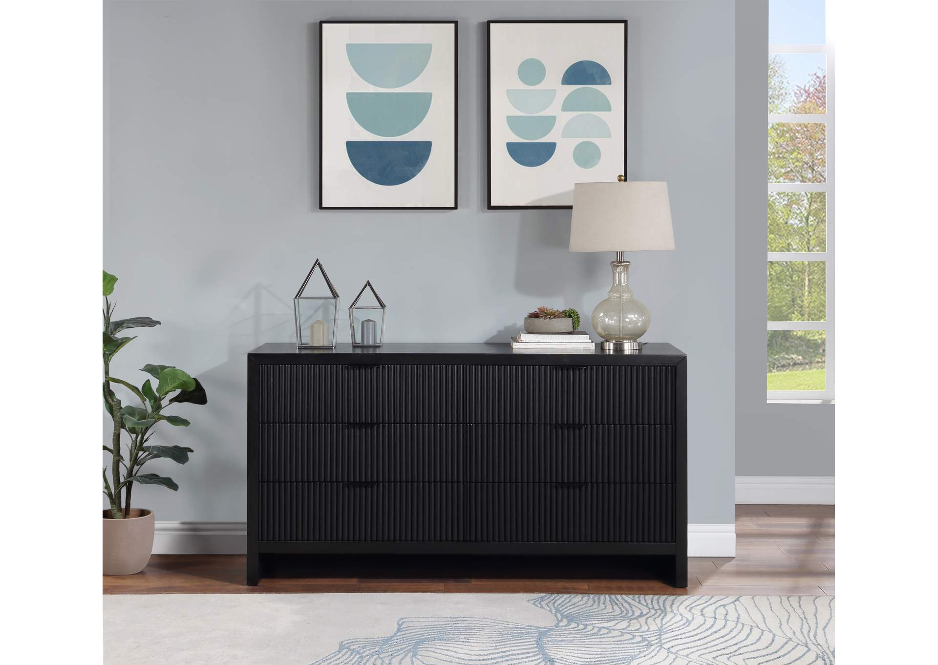 Fairfax Black Dresser,Meridian Furniture