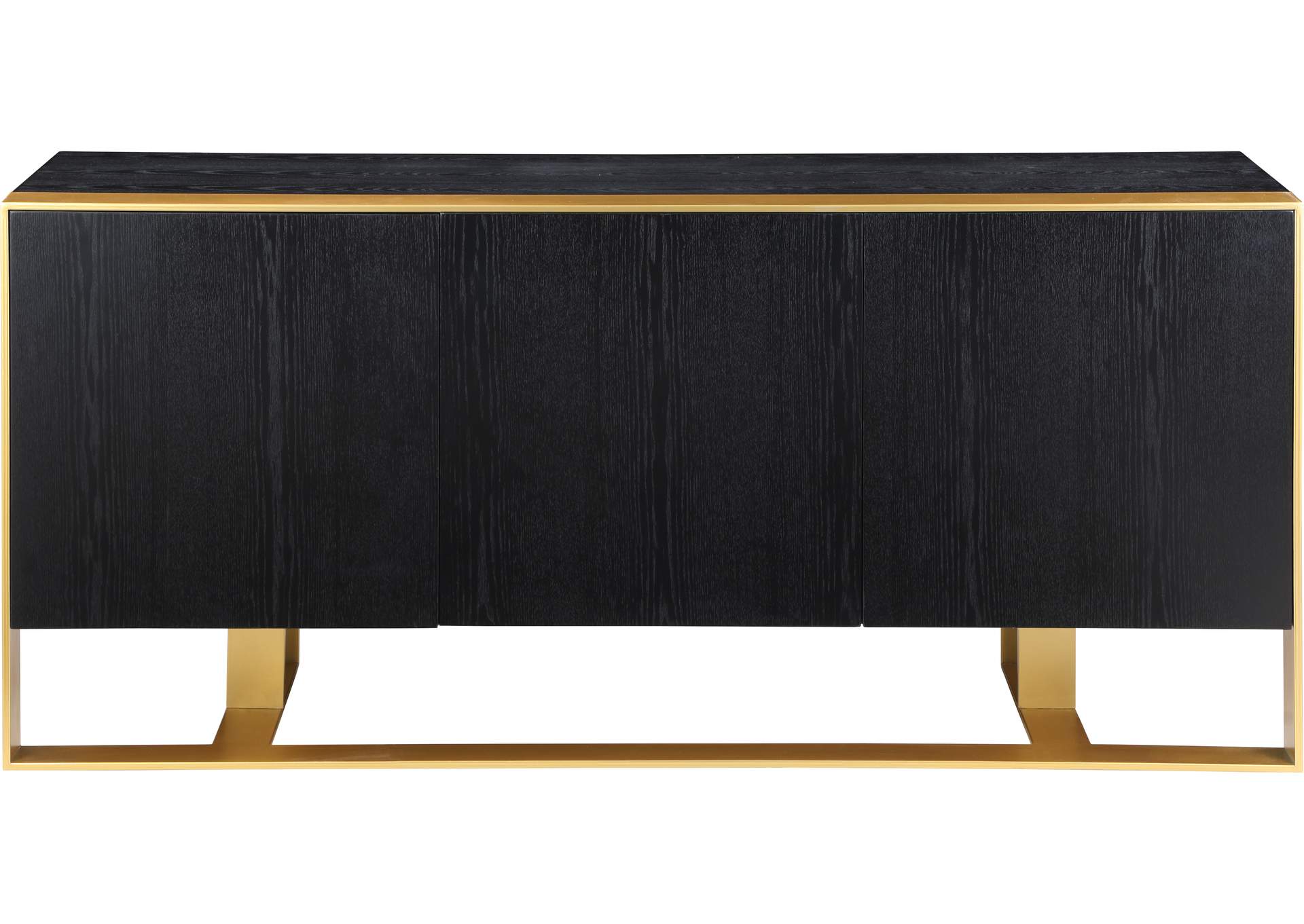 Sherwood Black Wood Sideboard - Buffet,Meridian Furniture