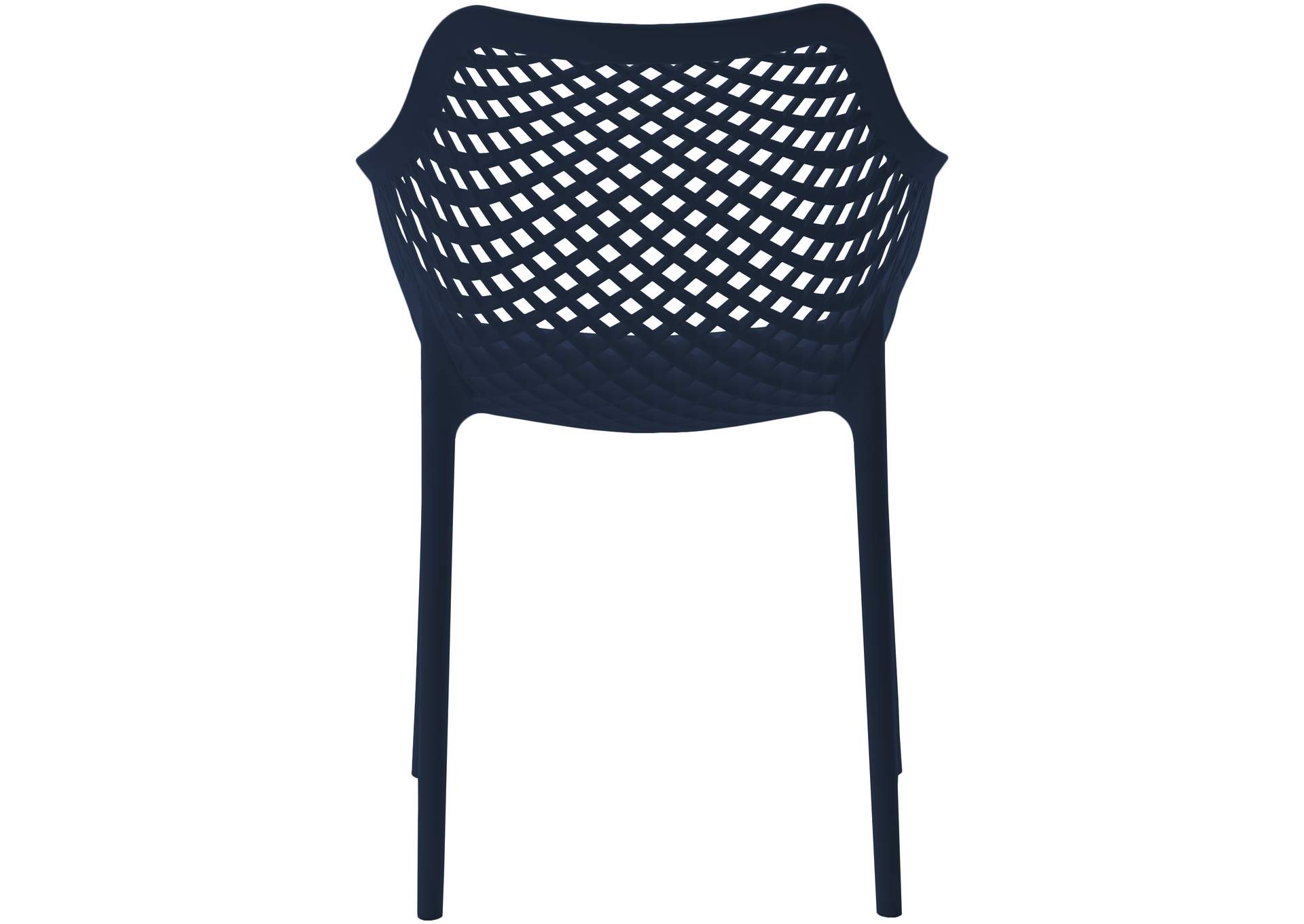 Mykonos Navy Outdoor Patio Dining Chair Set of 4,Meridian Furniture
