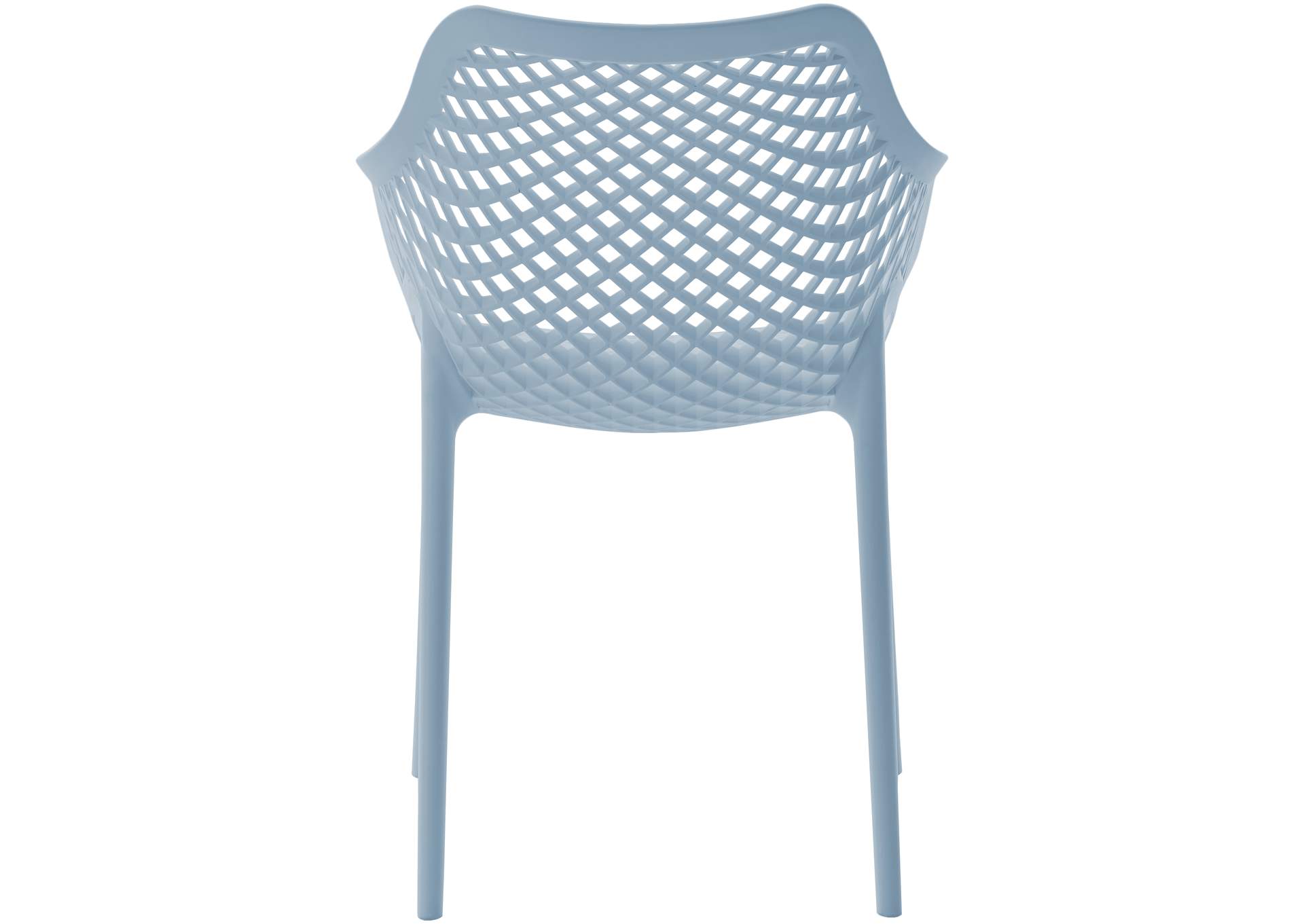 Mykonos Sky Blue Outdoor Patio Dining Chair Set of 4,Meridian Furniture