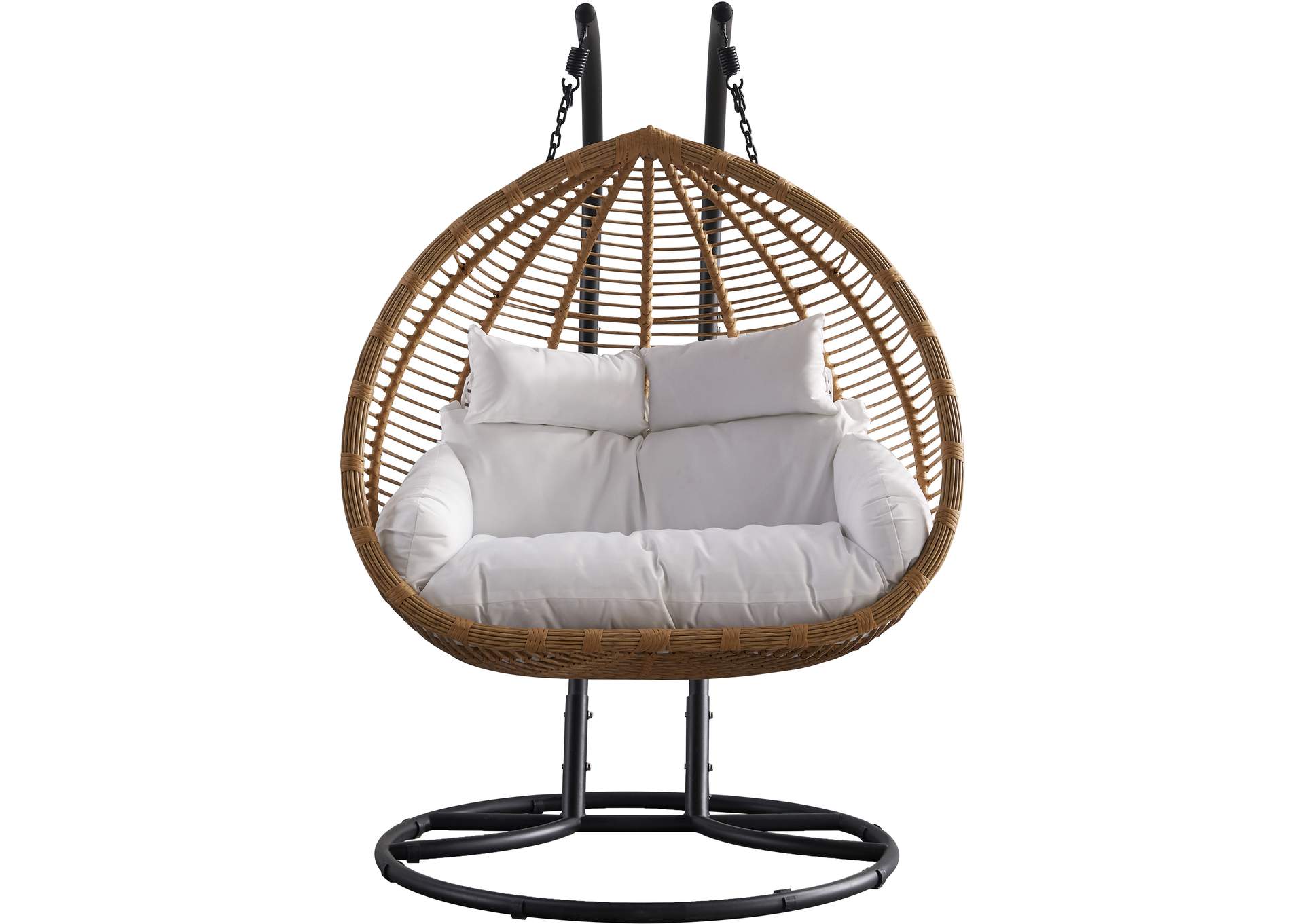 Tarzan Natural Color Outdoor Patio Double Swing Chair,Meridian Furniture