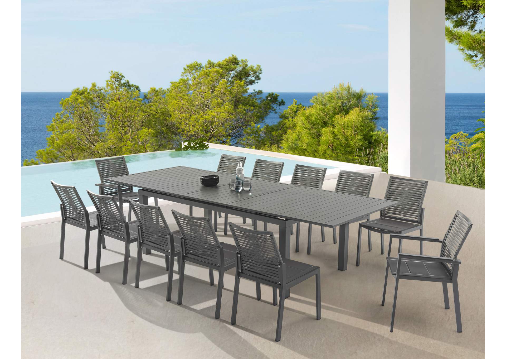 Maldives Outdoor Patio Dining Table,Meridian Furniture