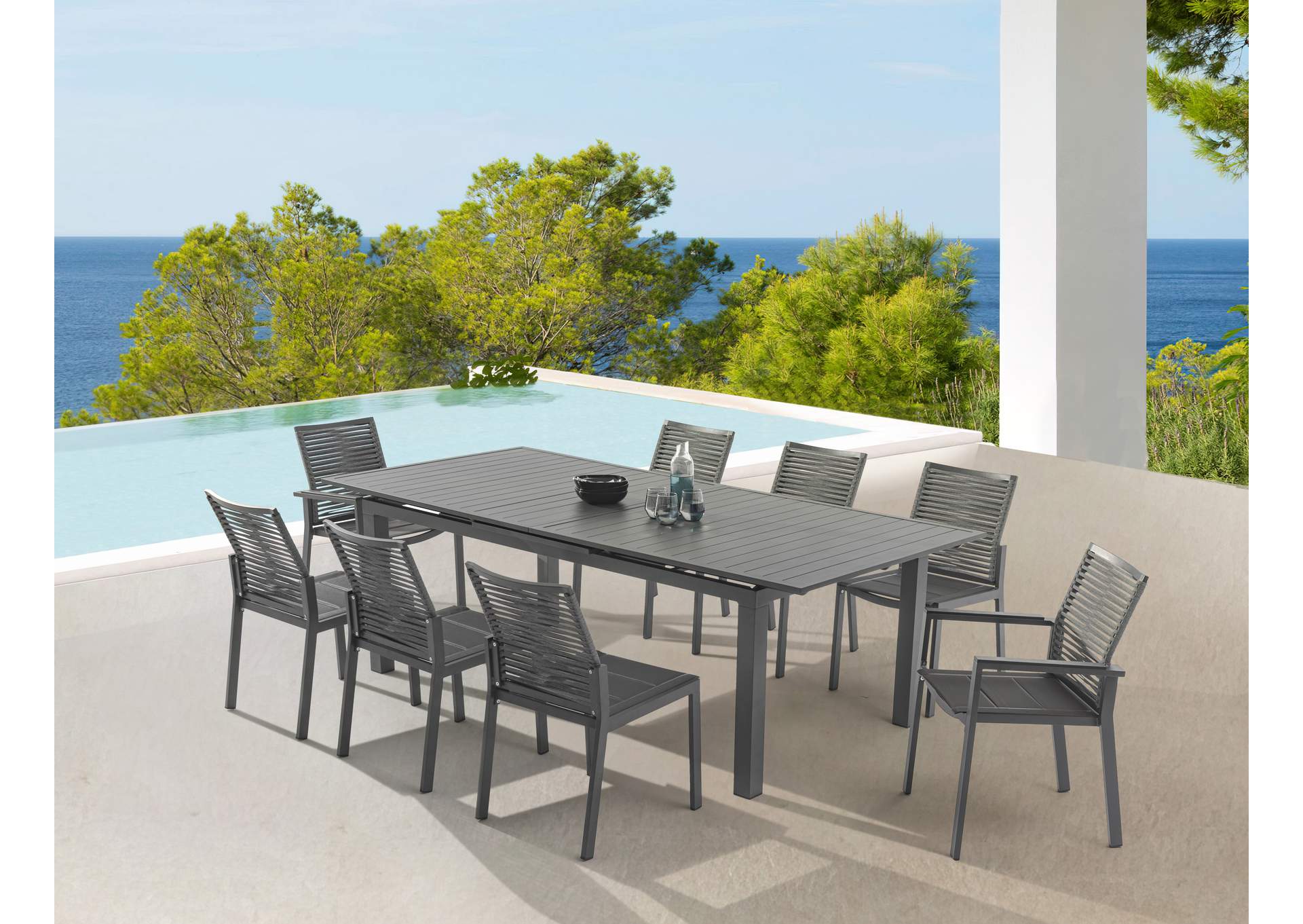 Maldives Outdoor Patio Dining Table,Meridian Furniture