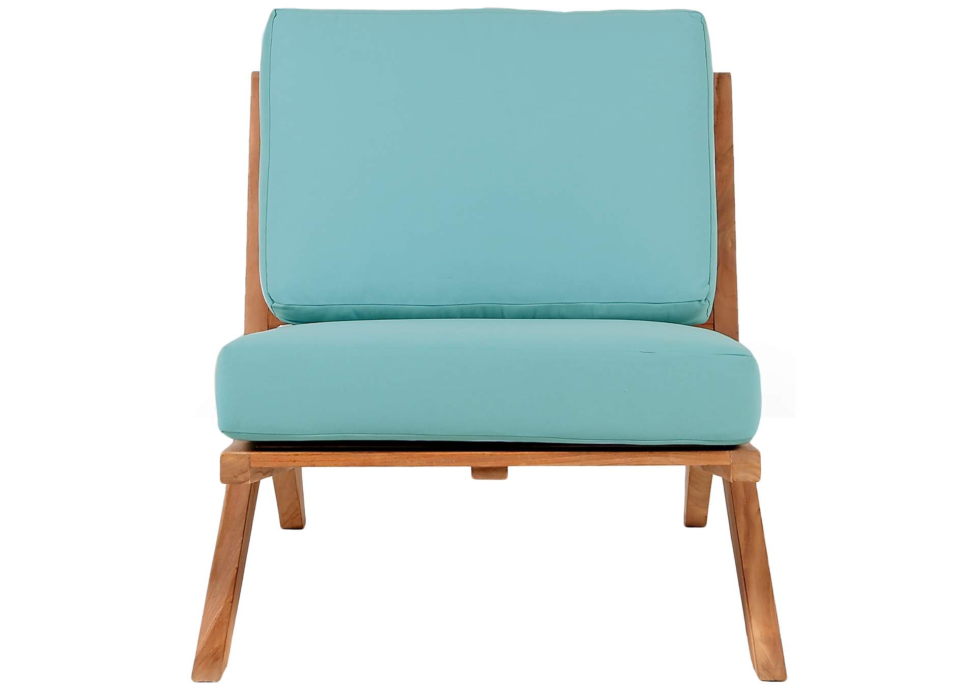 Tahiti Blue Water Resistant Fabric Outdoor Chair,Meridian Furniture