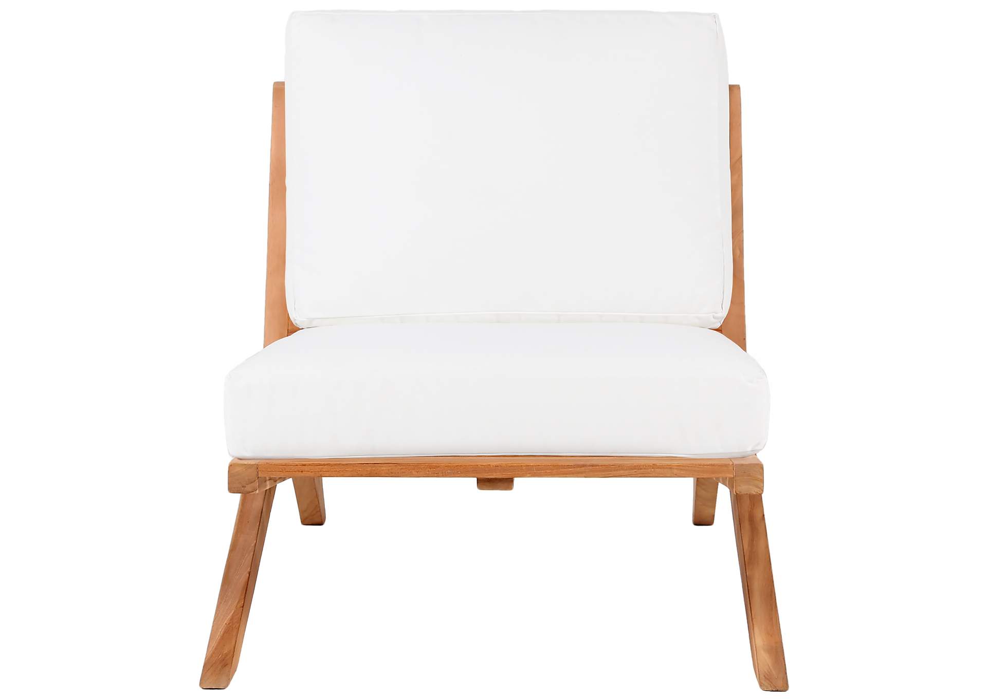 Tahiti Off White Water Resistant Fabric Outdoor Chair,Meridian Furniture