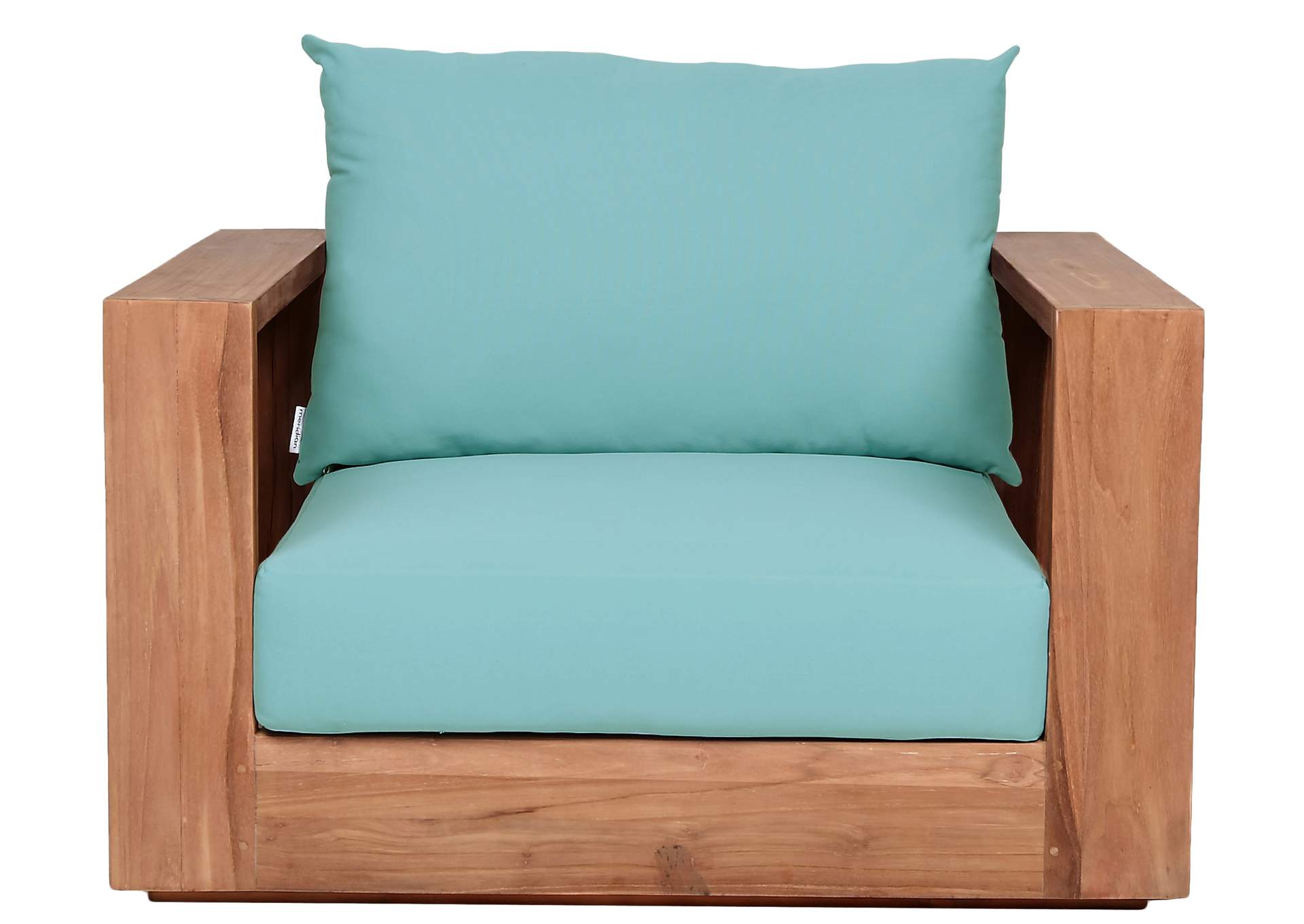 Tulum Blue Water Resistant Fabric Outdoor Chair,Meridian Furniture