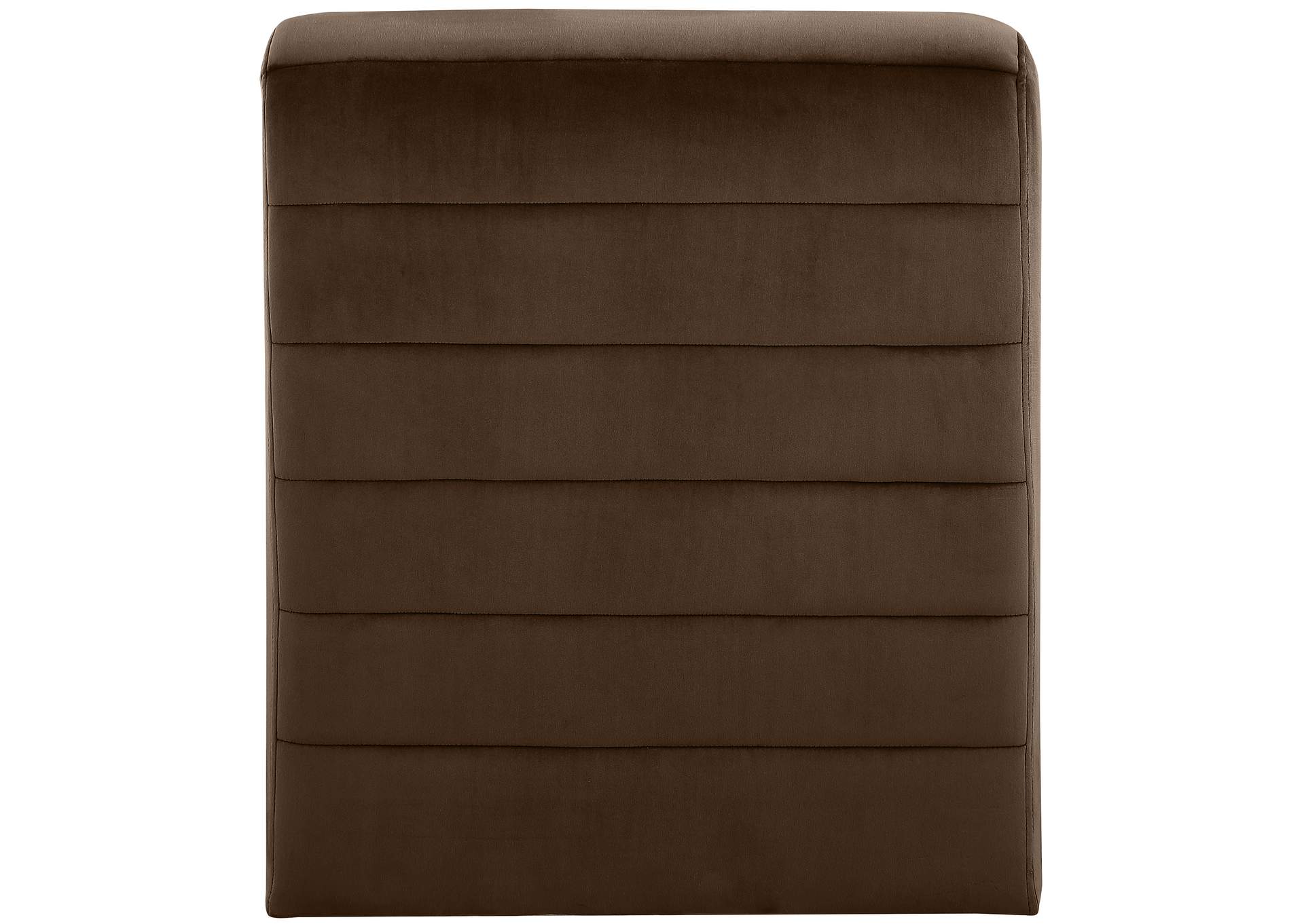 Ivy Brown Velvet Accent Chair,Meridian Furniture