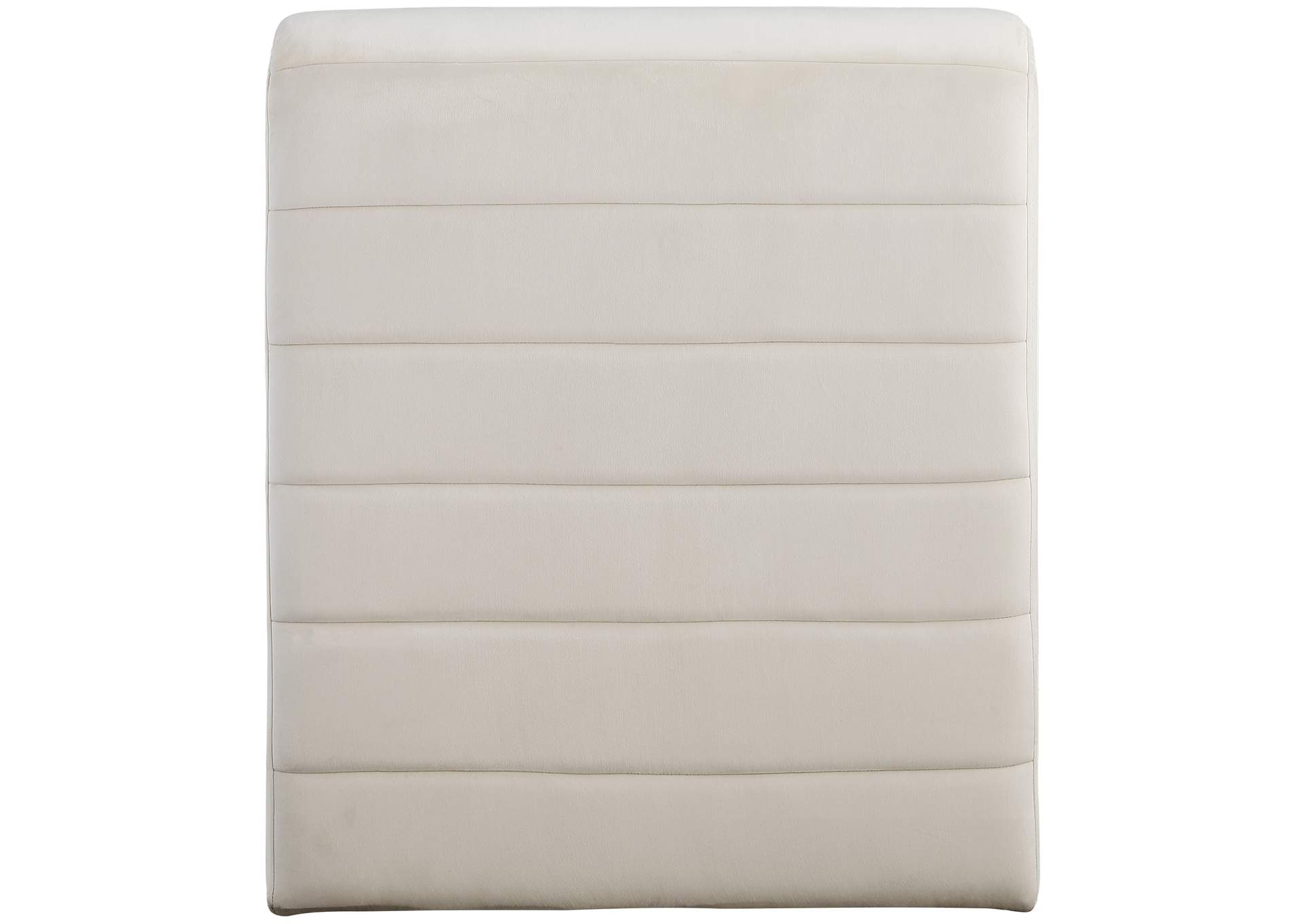 Ivy Cream Velvet Accent Chair,Meridian Furniture