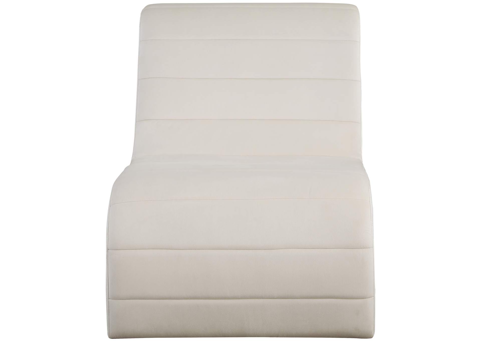 Ivy Cream Velvet Accent Chair,Meridian Furniture
