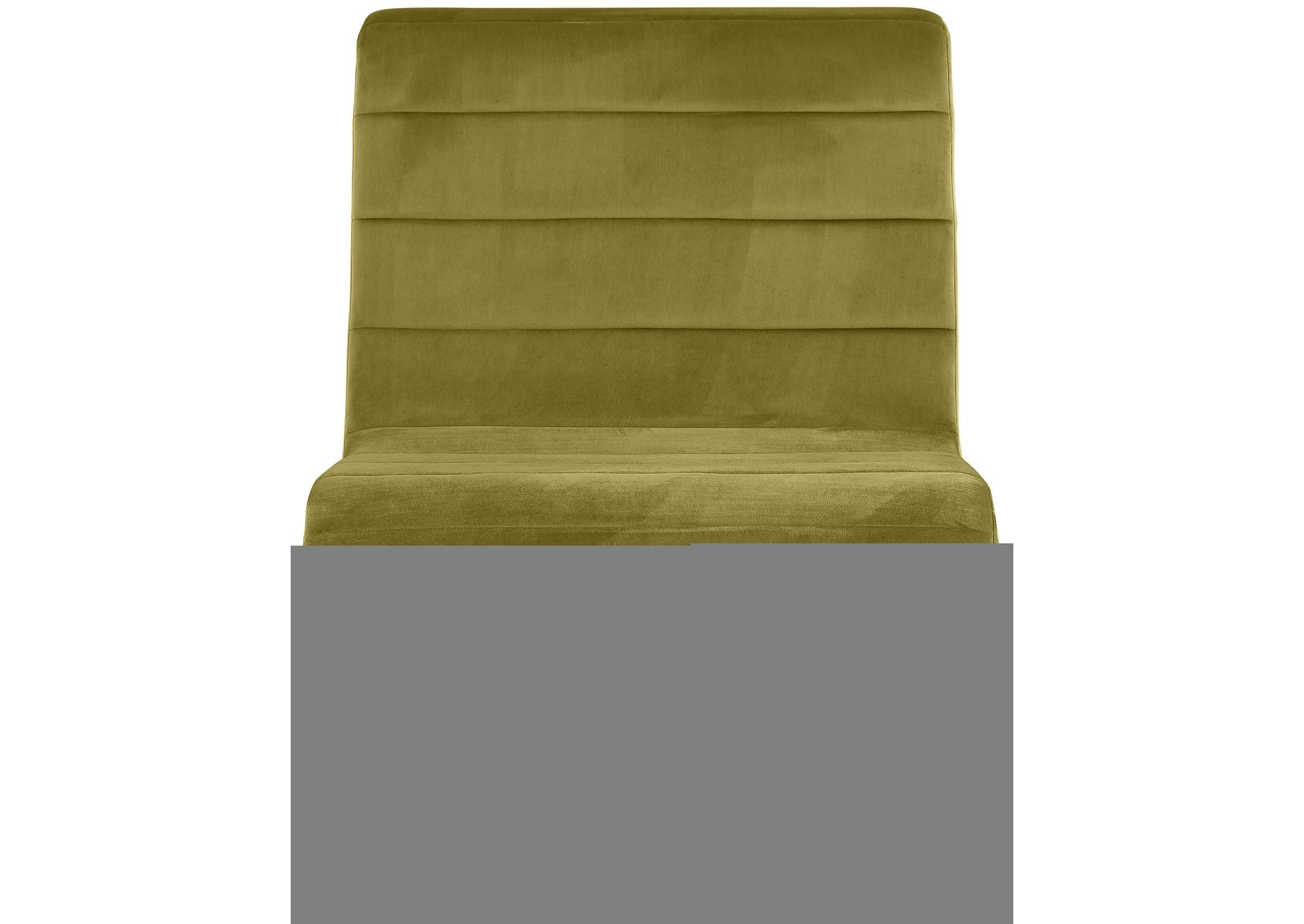 Ivy Olive Velvet Accent Chair,Meridian Furniture