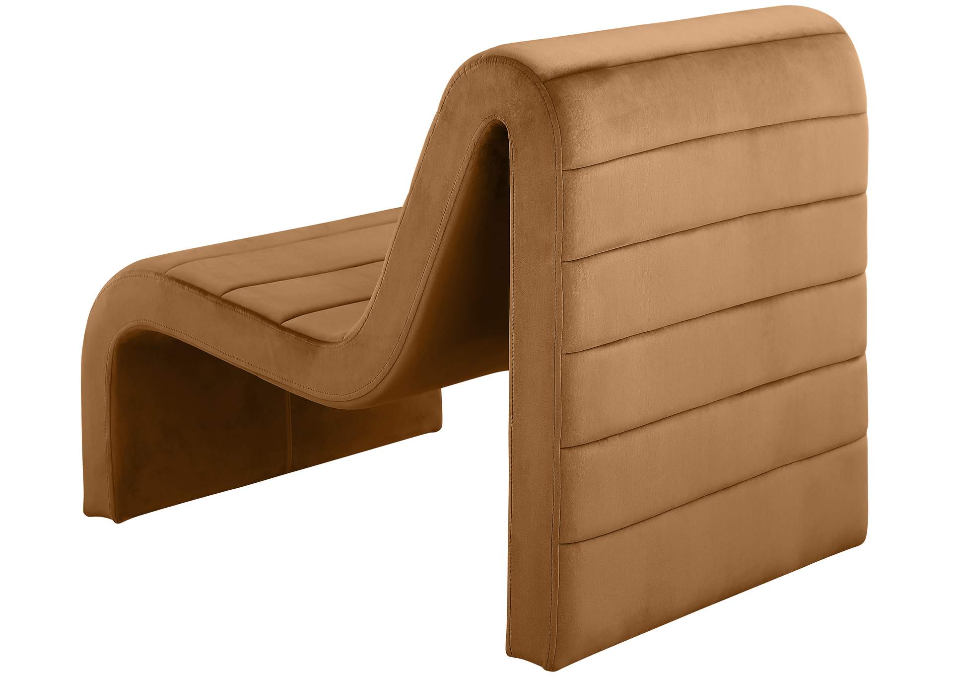 Ivy Saddle Velvet Accent Chair,Meridian Furniture