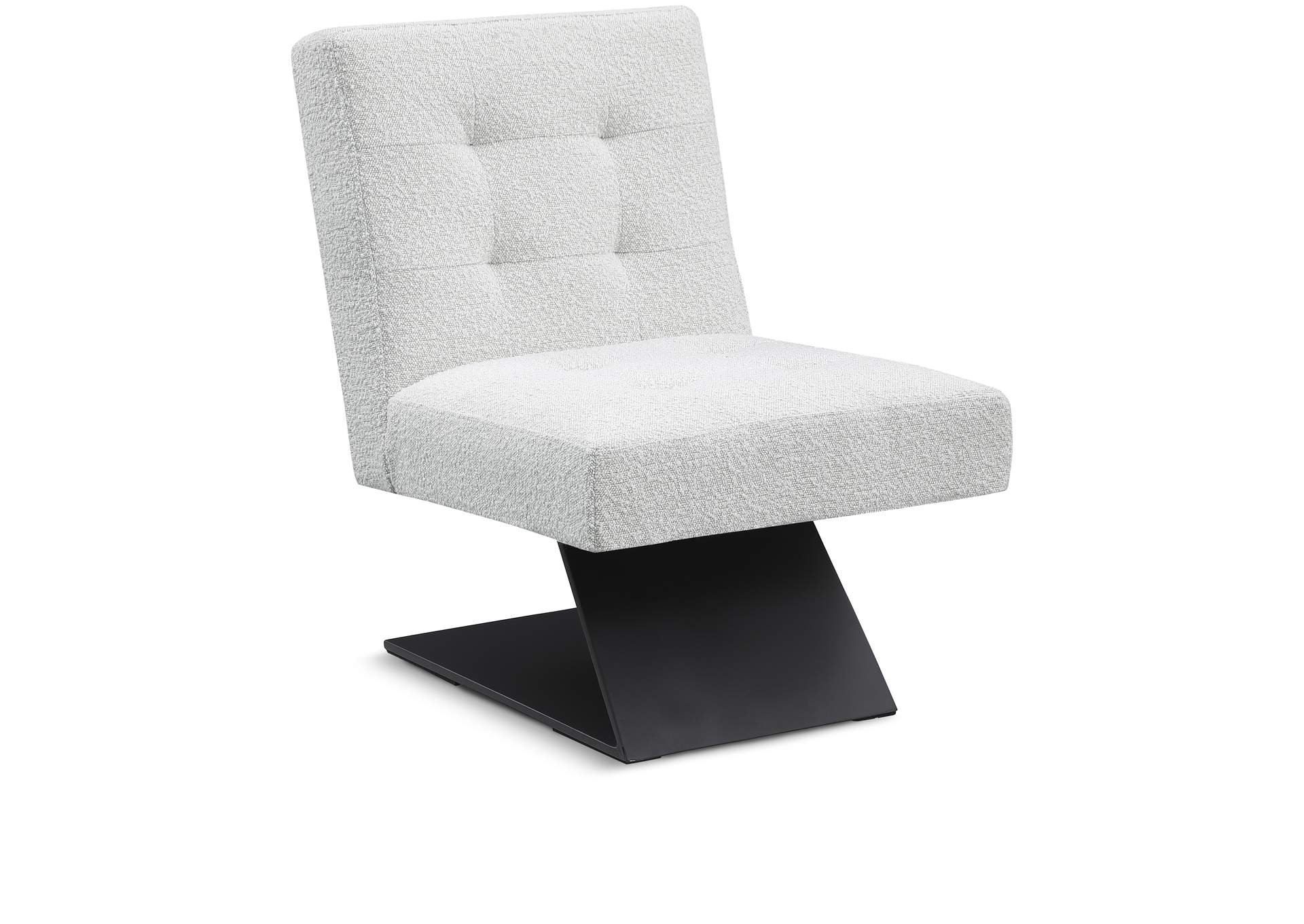Zeal Cream Boucle Fabric Accent Chair,Meridian Furniture