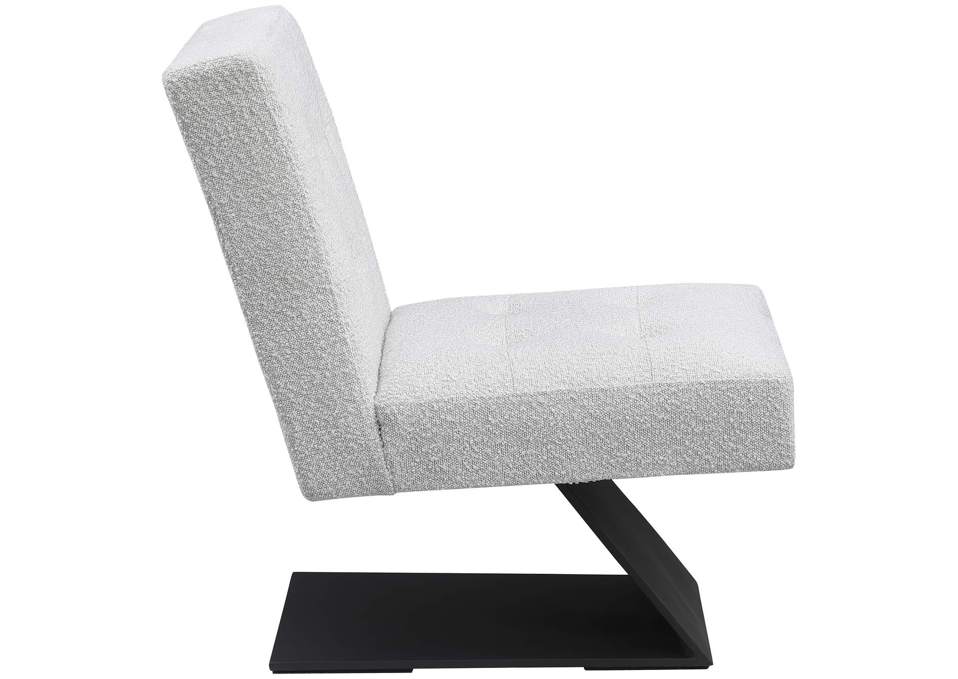 Zeal Cream Boucle Fabric Accent Chair,Meridian Furniture